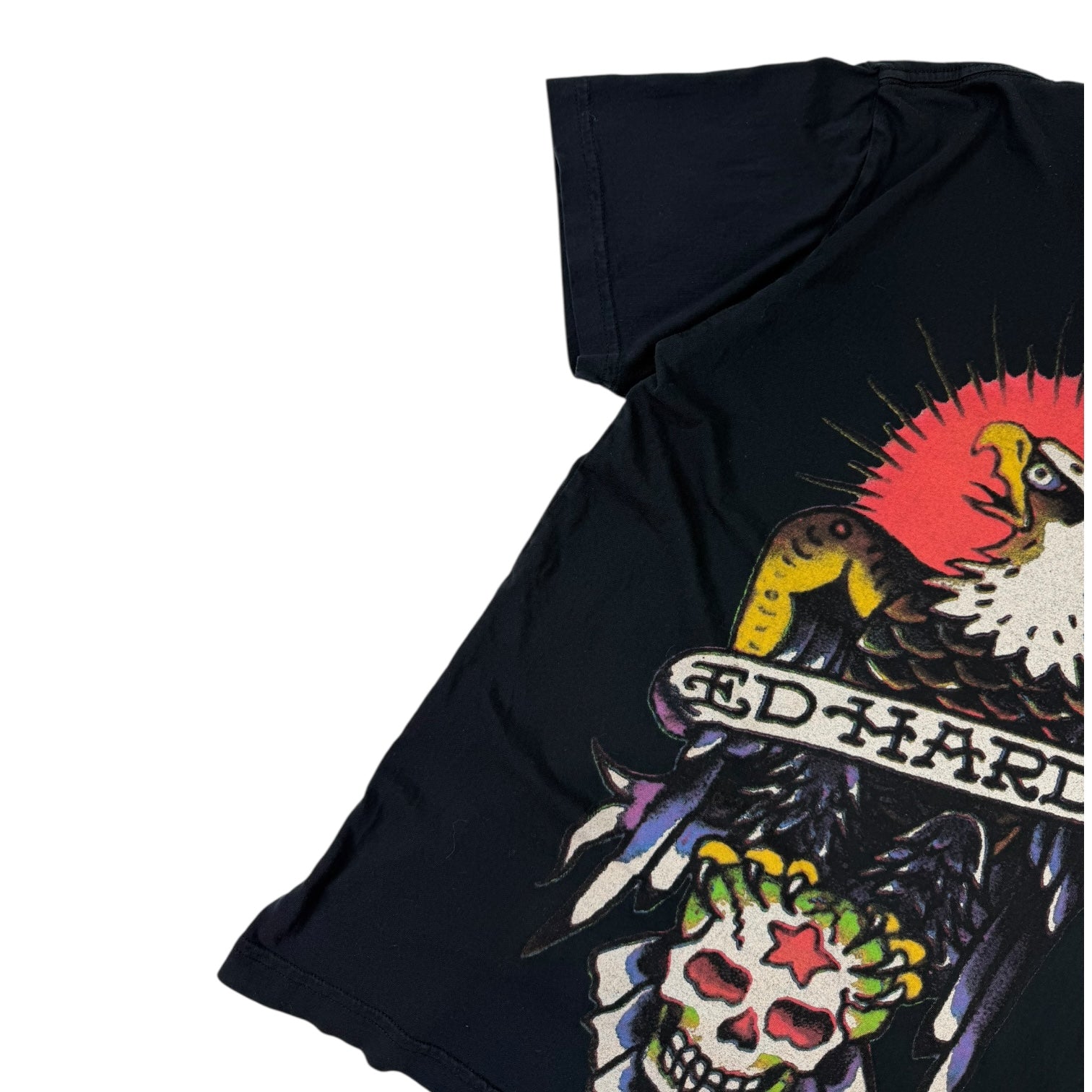 Vintage Ed Hardy Eagle And Skull Black