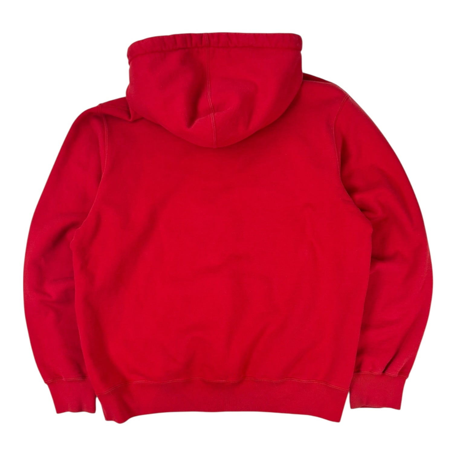 Supreme FW19 Text Rib Hoodie Red