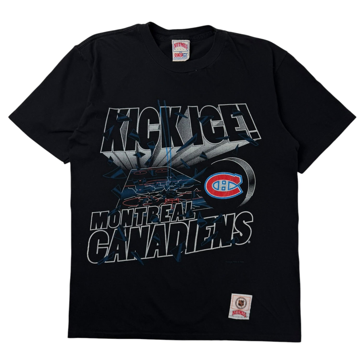 Vintage Montreal Canadiens Nutmeg T-Shirt Black