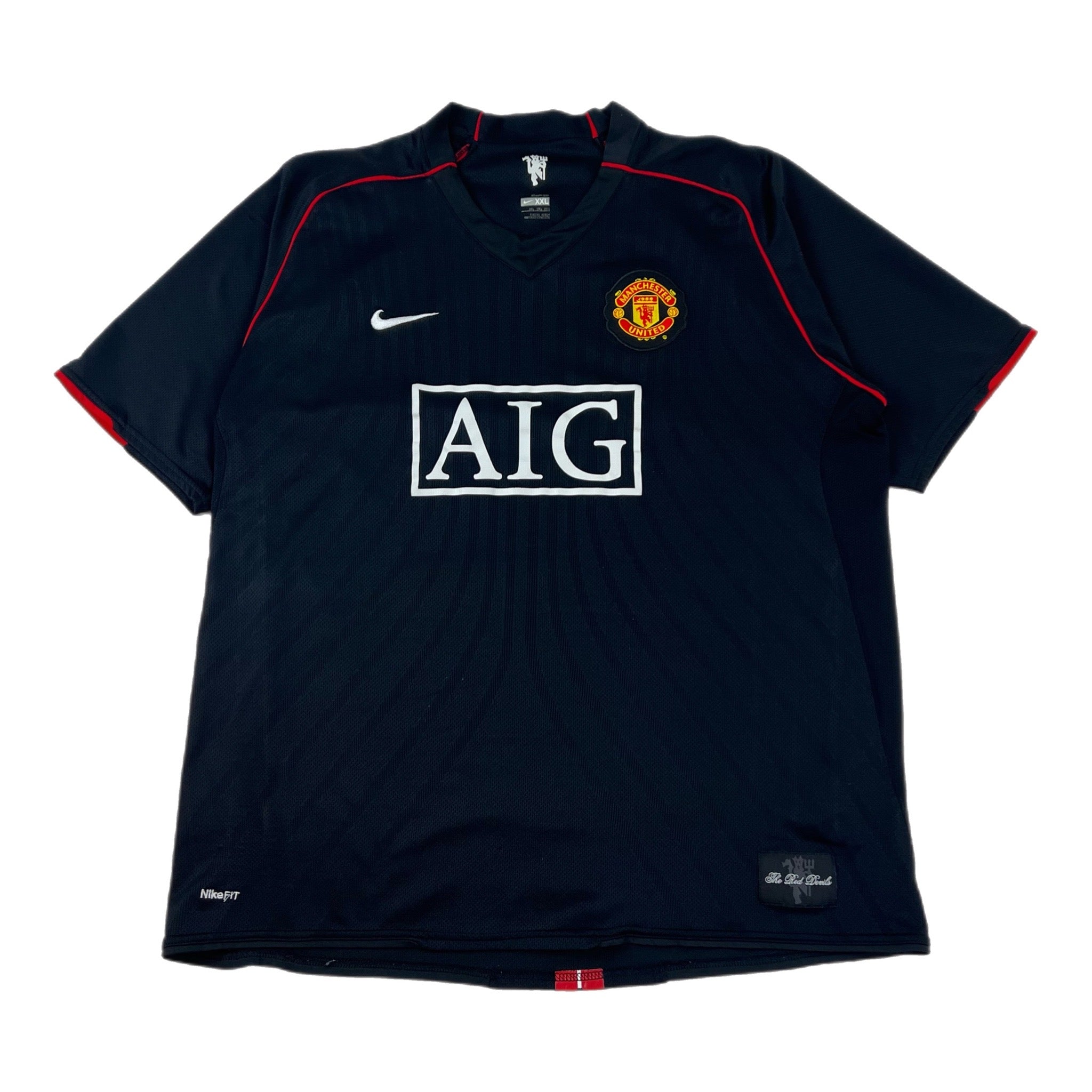 2007 Vintage Nike Manchester United  Away Jersey Black