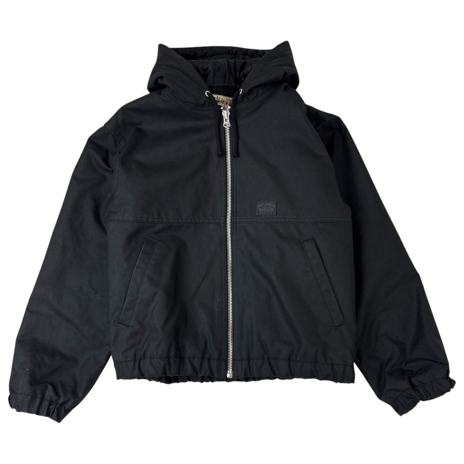 Stussy Waxed Cotton Work Jacket Black