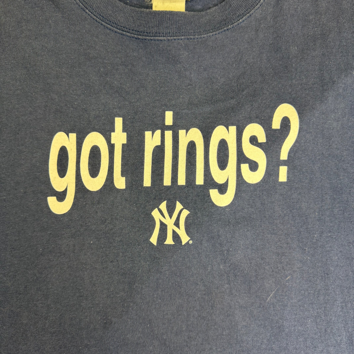 2005 New York Yankees “Got Rings?” Lee Sport Tee Navy