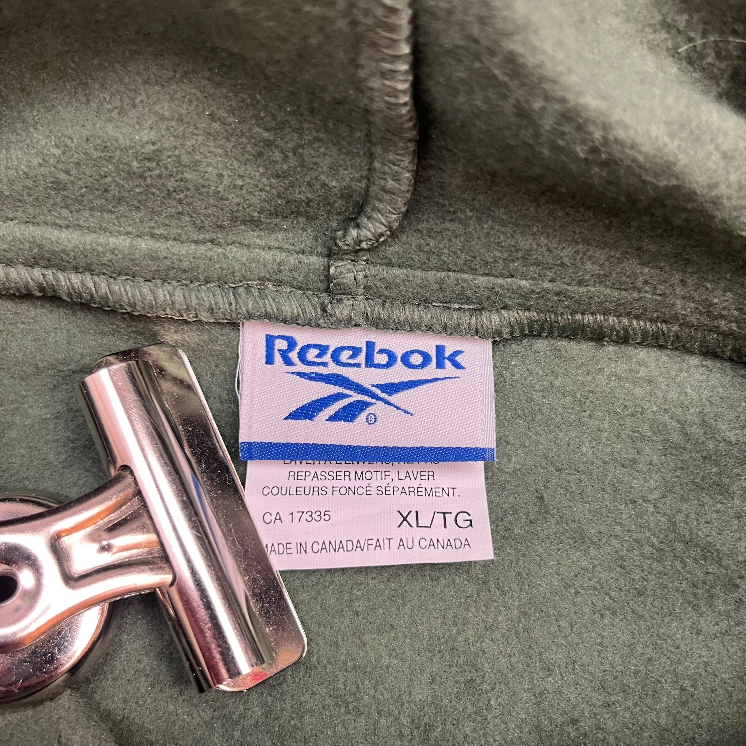 Vintage Reebok Hoodie Green
