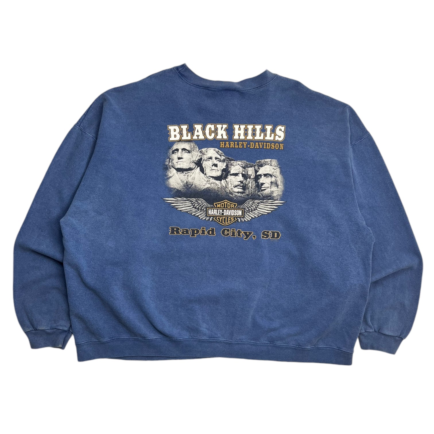 Vintage Harley Davidson Black Falls Sweater Blue