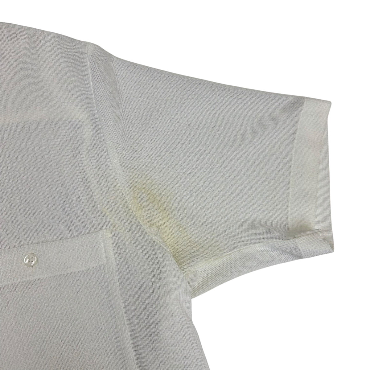 CMMN SWDN Dexter Japanese Soft Mesh Camp Collar Shirt White