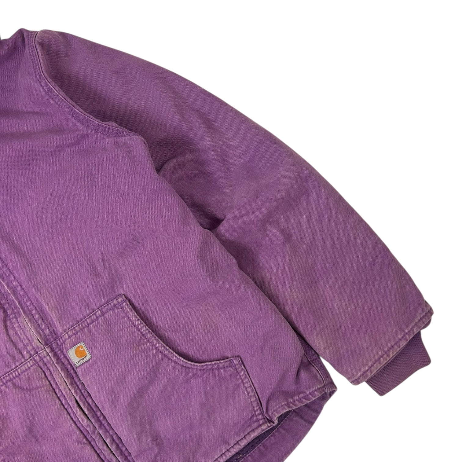 Vintage Carhartt Hooded Jacket Purple