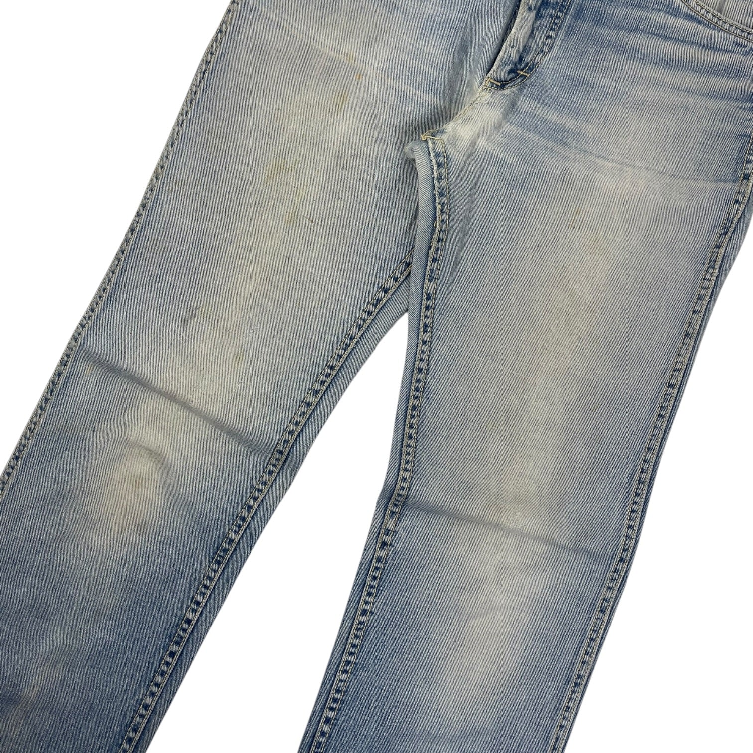 Vintage '70s Lee Straight Cut Denim Jeans Faded Wash