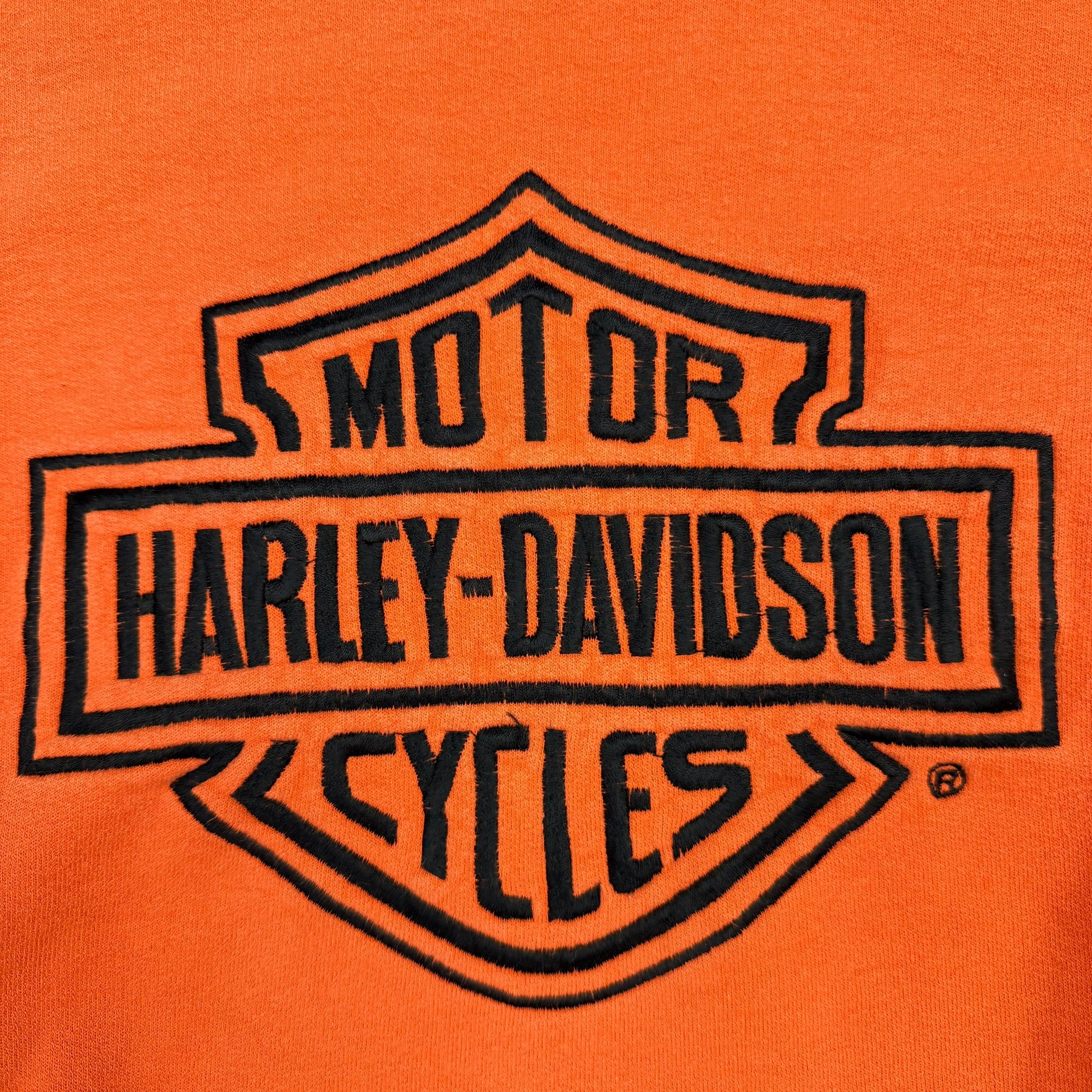 Vintage Harley Davidson Crewneck Orange