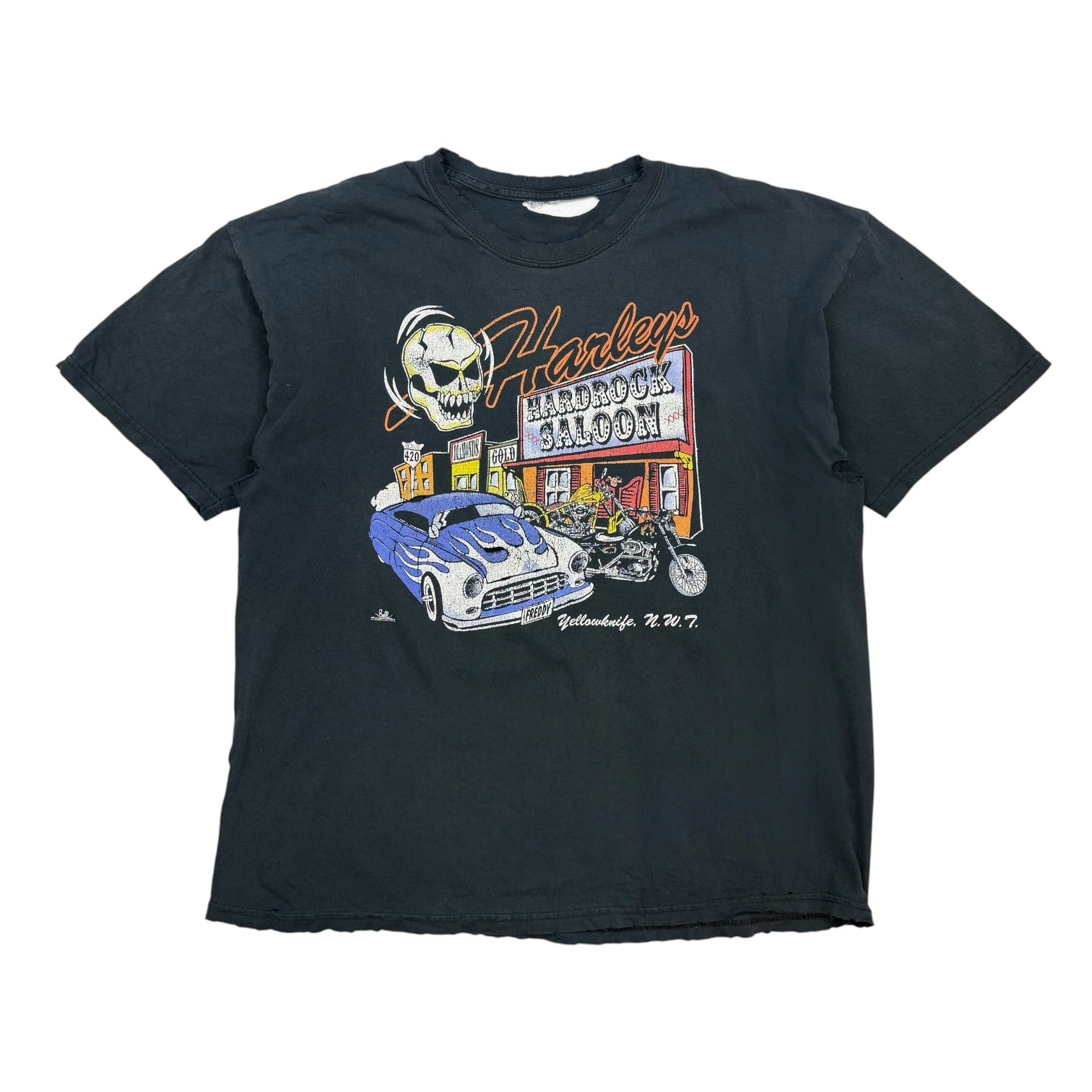 Vintage Harley’s HardRock Saloon Tee Black
