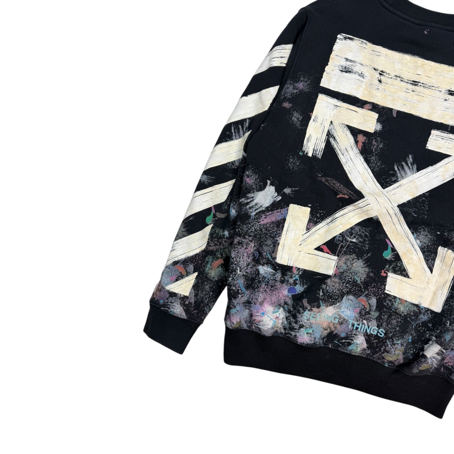 Off-White Galaxy Brushed Crewneck Black/Multi
