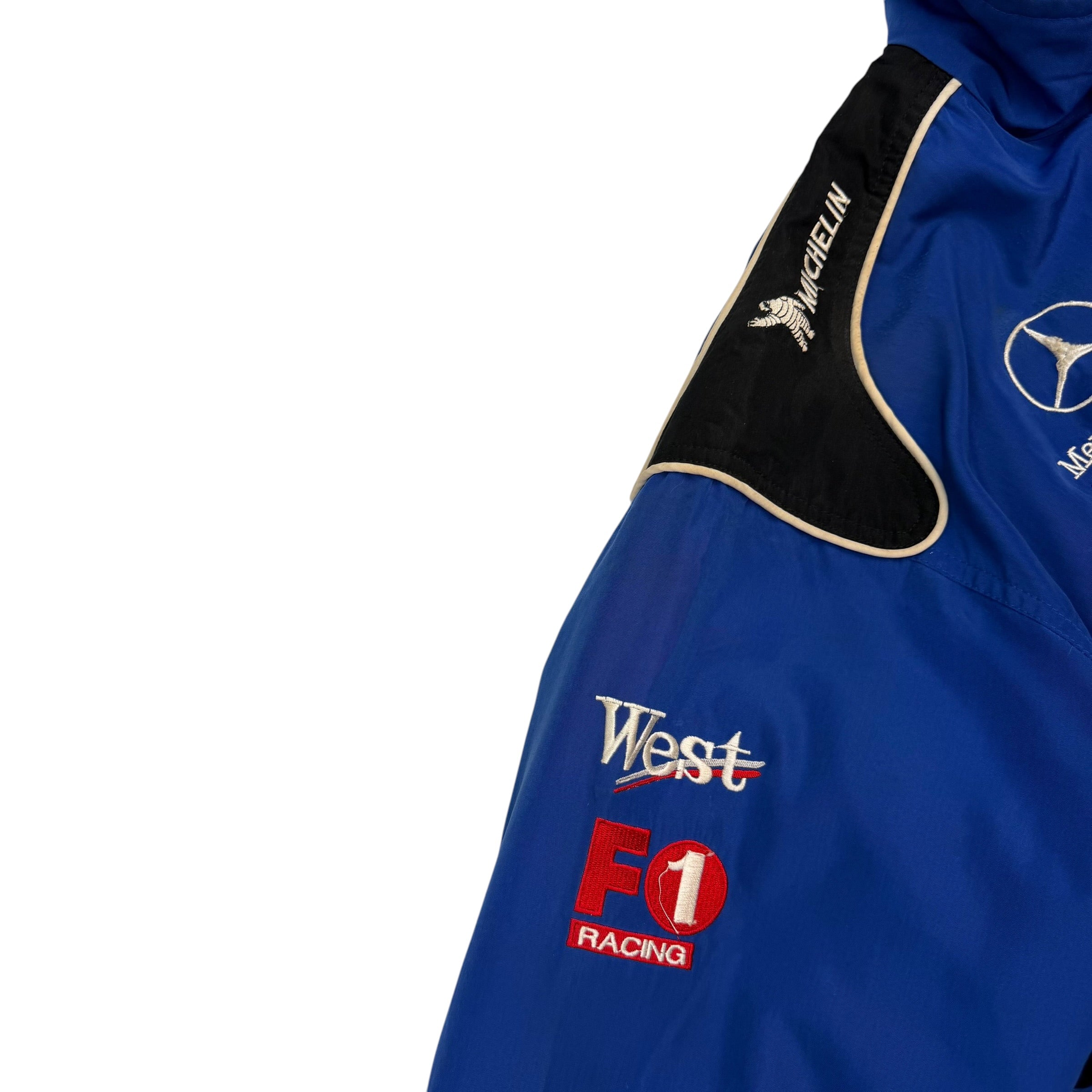 Vintage Mercedes Benz Mobil 1 Racing Jacket Blue