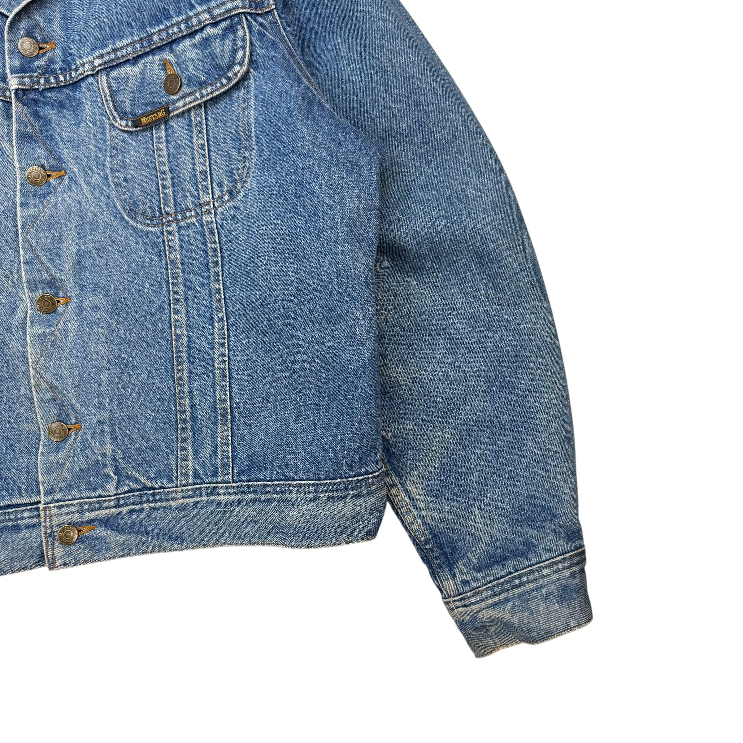Vintage Mustang Storm Rider Denim Jacket Medium Wash