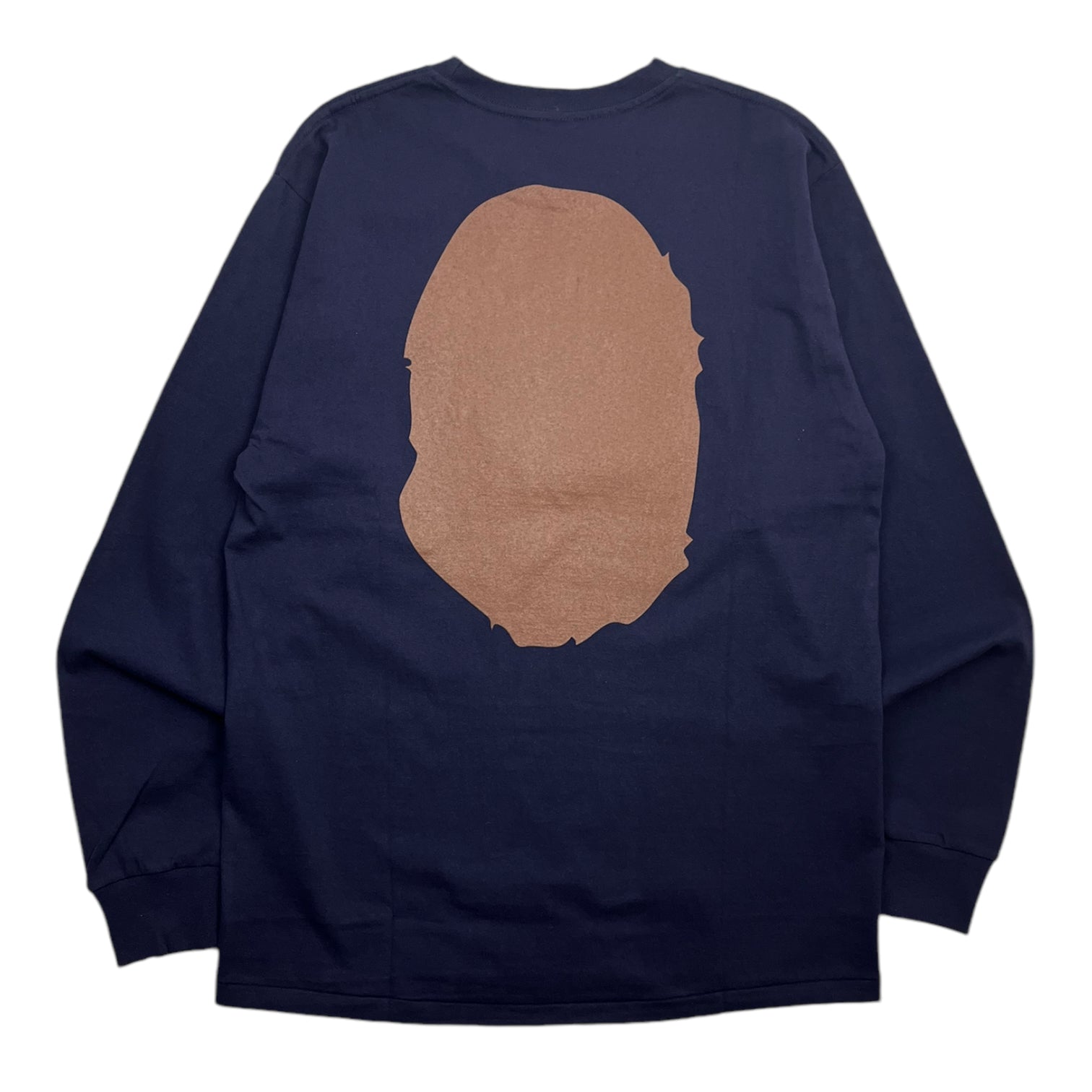 BAPE Big Ape Head Long Sleeve Tee Navy