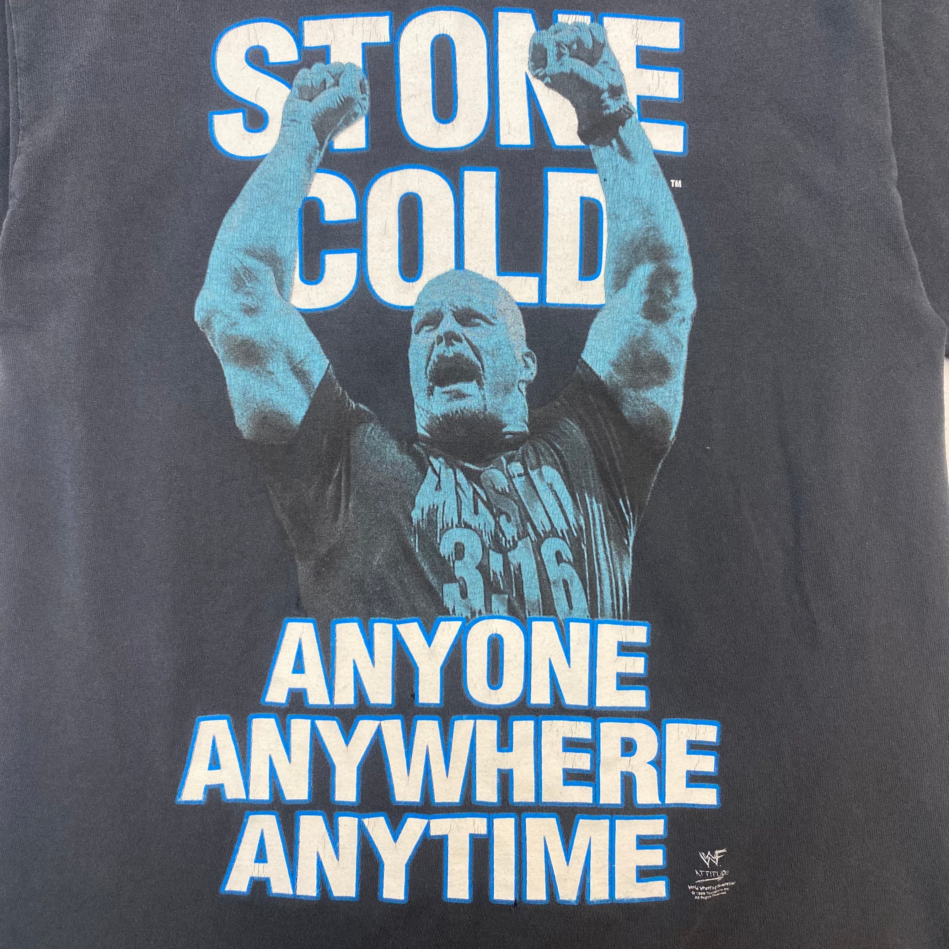 1999 Stone Cold Anyone Black Shirt