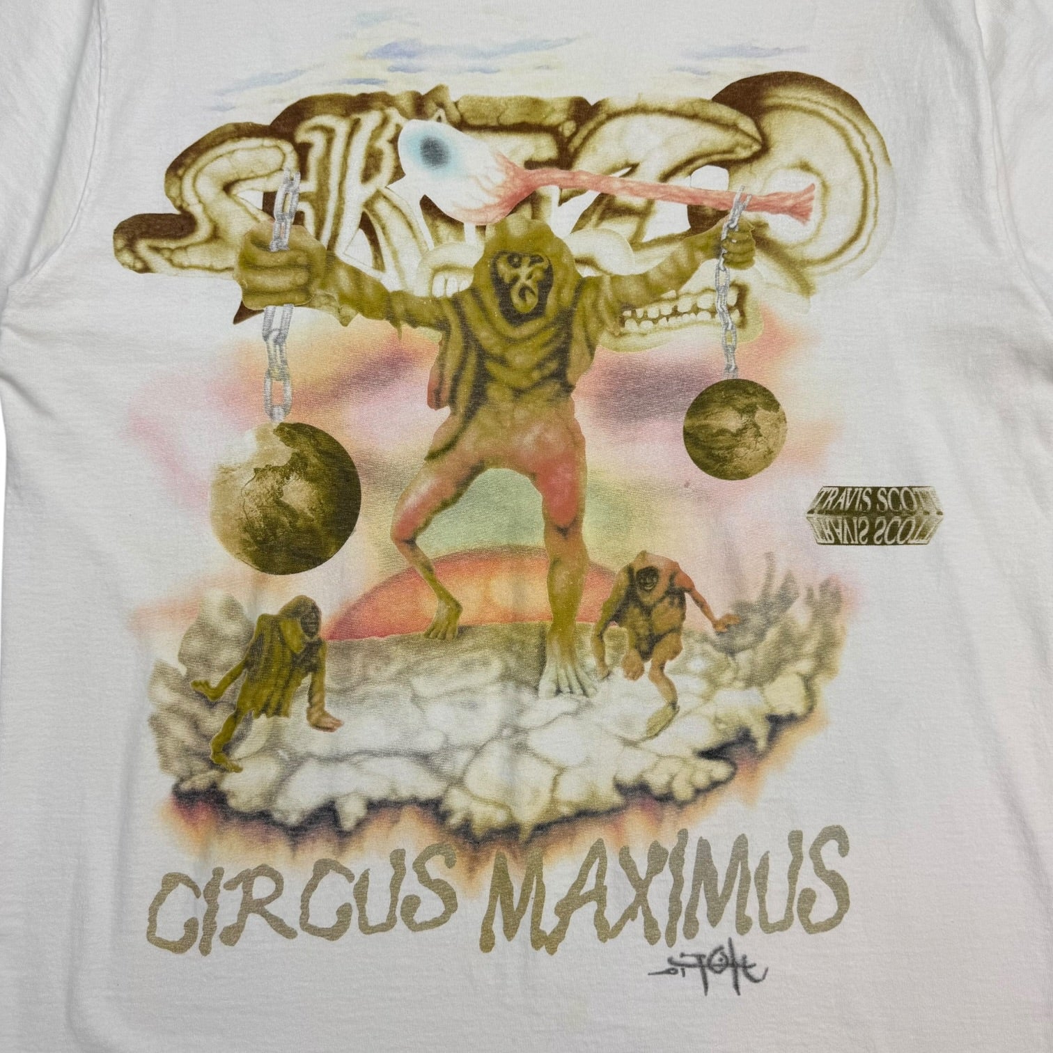 Travis Scott Circus Maximus Tee White