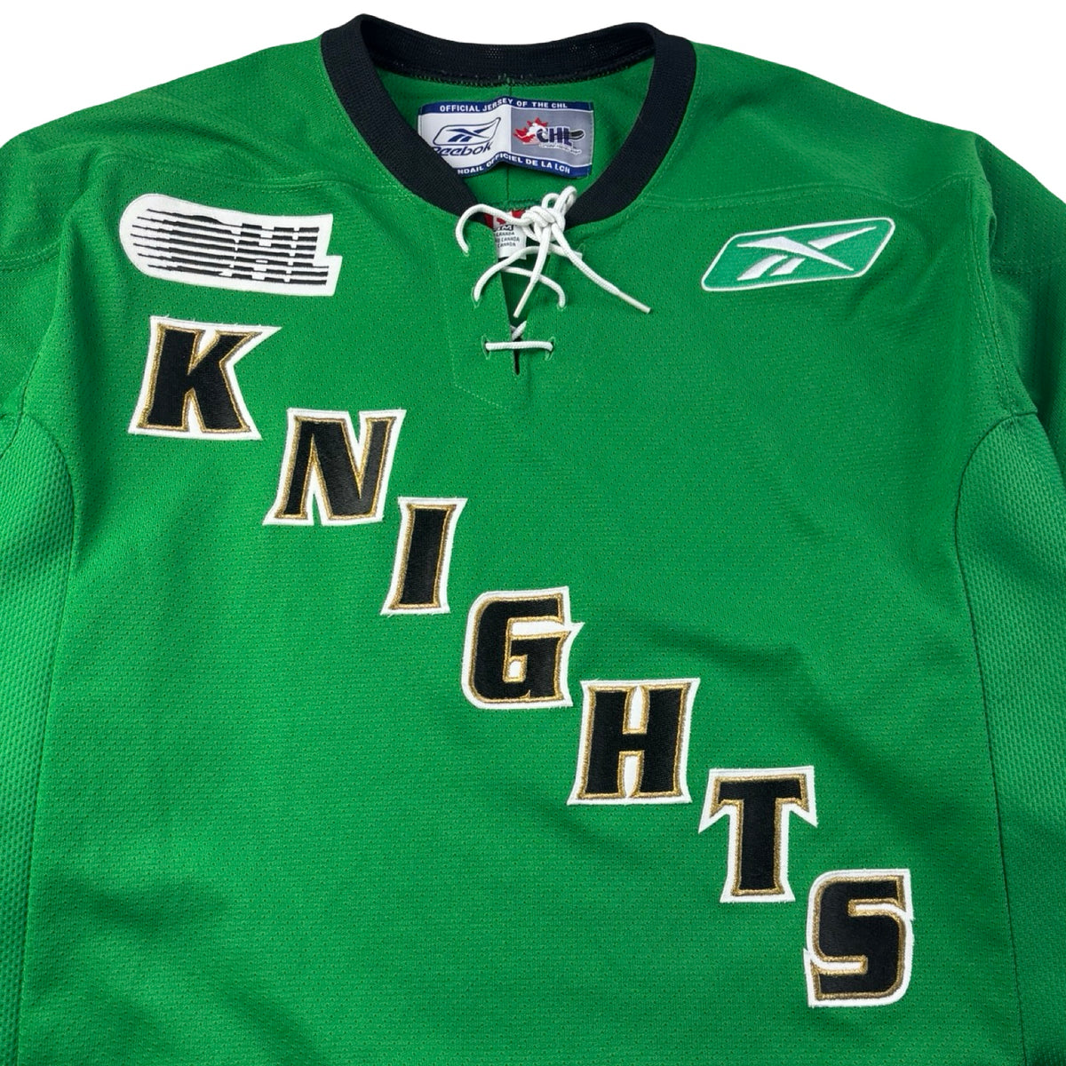 Vintage Reebok London Knights OHL Alternate Jersey Green/Black