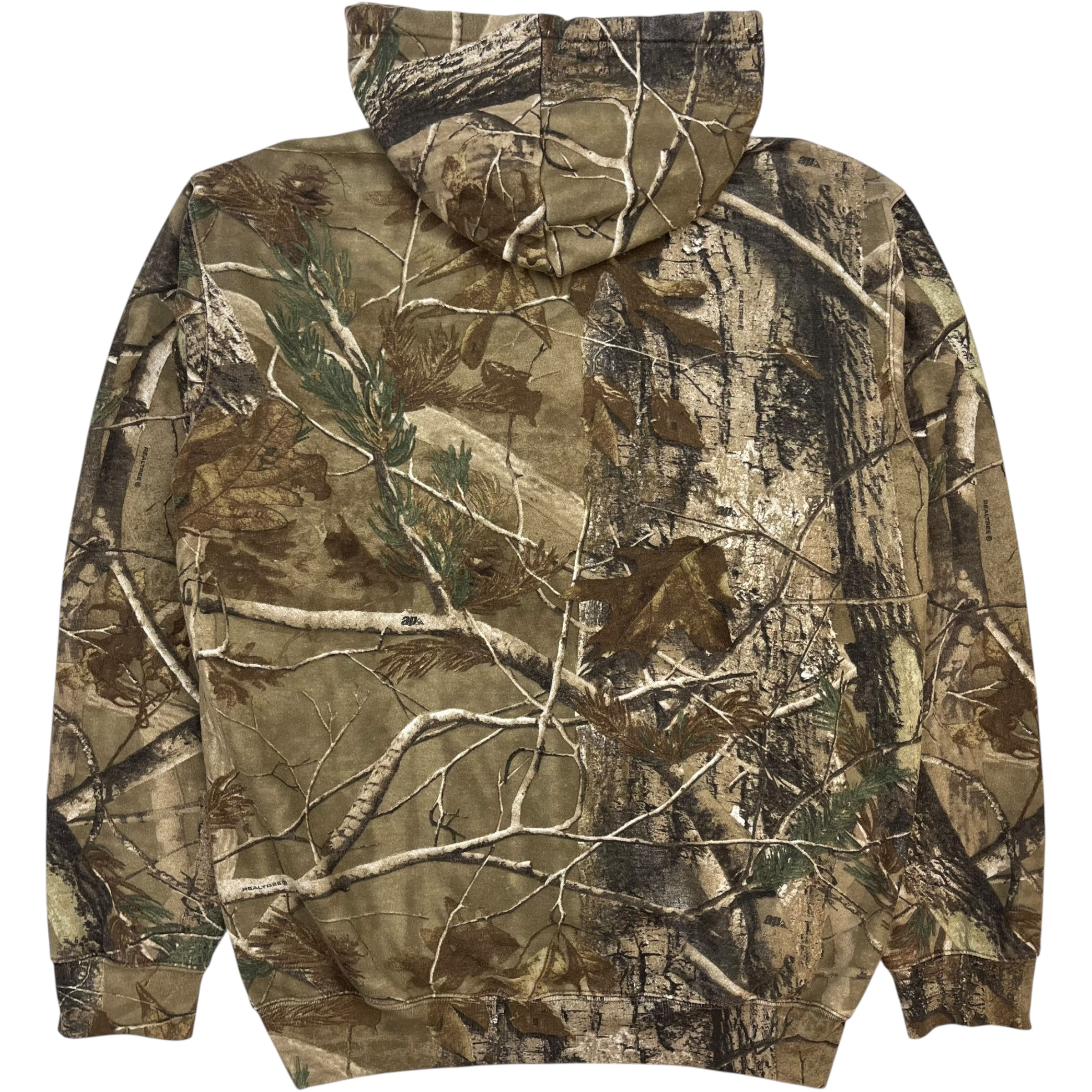 Vintage Carhartt Zip Up Hoodie Realtree Camo