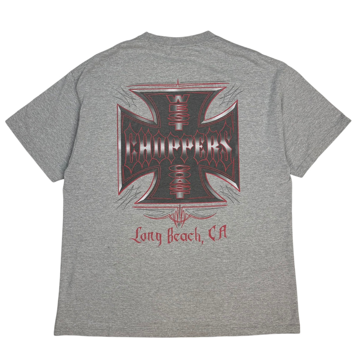 Vintage West Coast Choppers Long Beach Tee Grey
