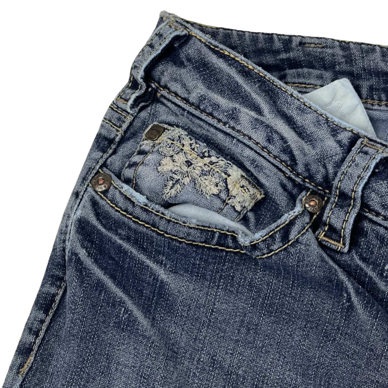 Vintage Y2K Silver Jeans Pioneer Flared Denim