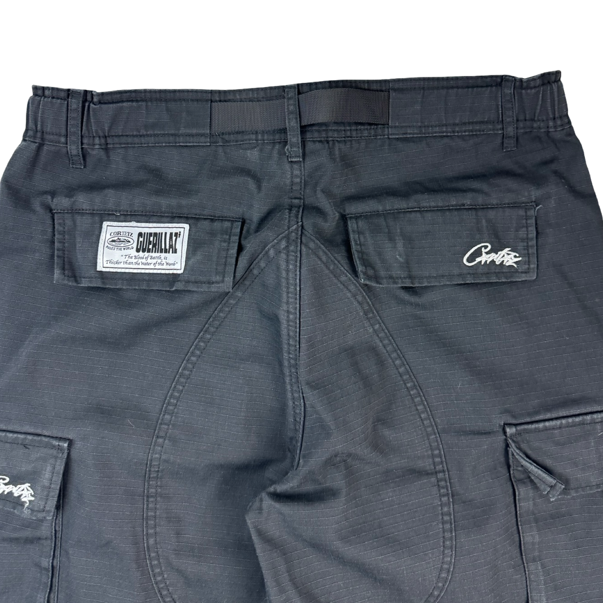 Corteiz Guerillaz Cargo Pants Black