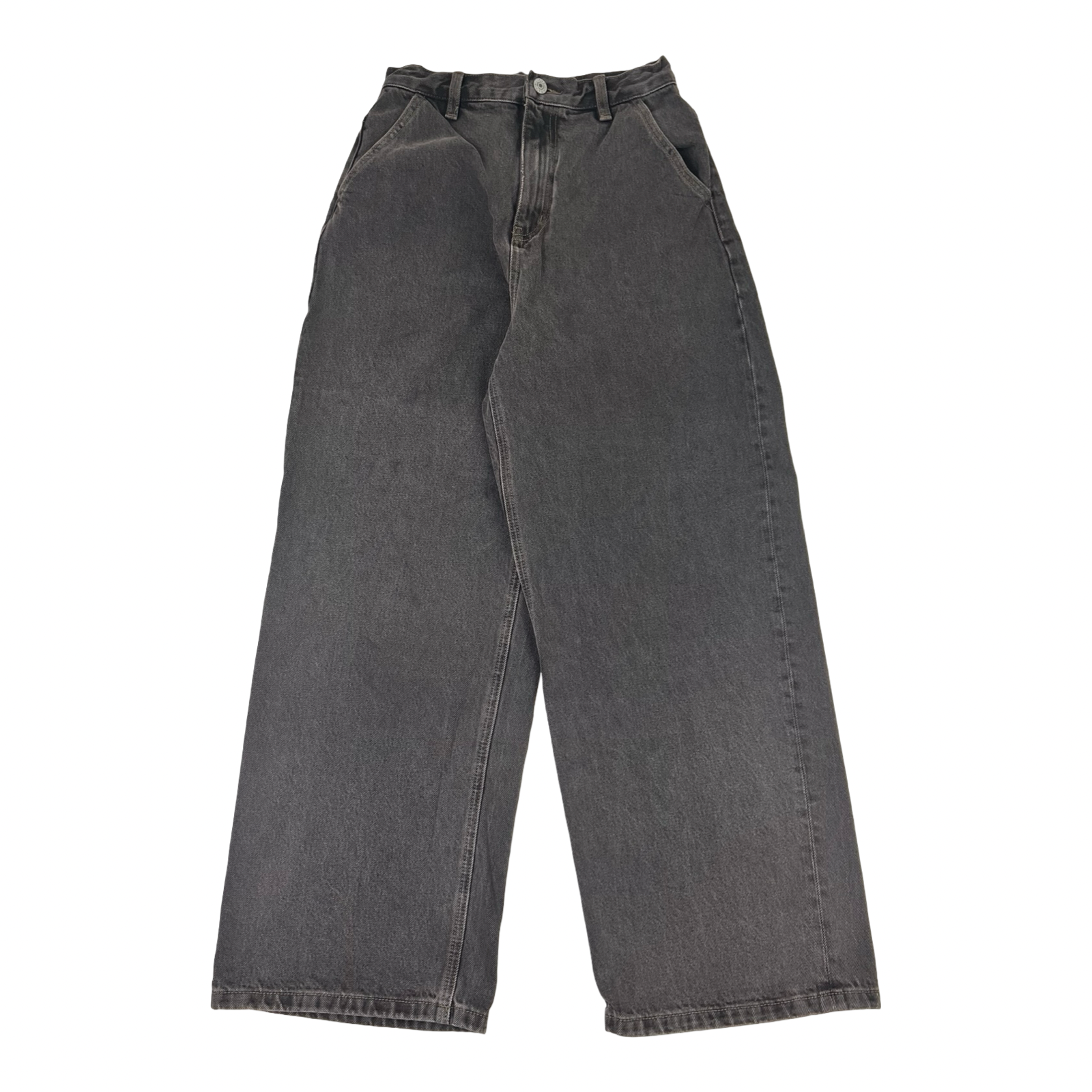 Light Grey Baggy Relaxed Utility Denim Jeans