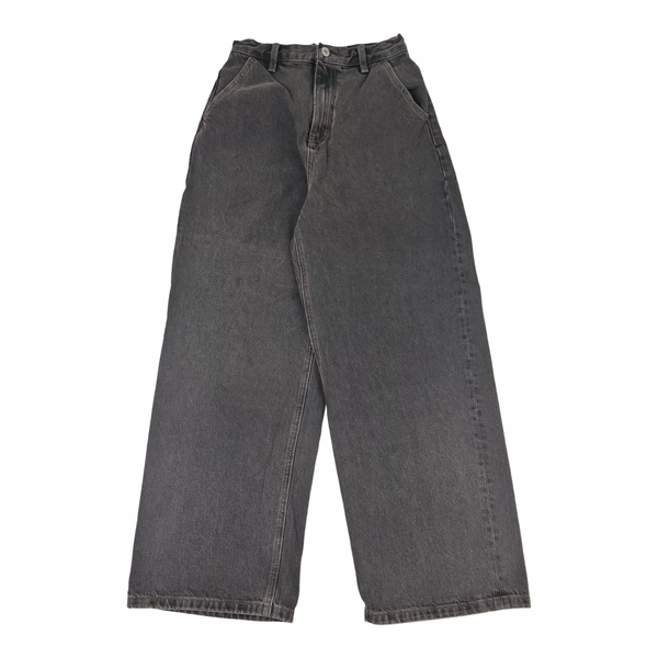 Light Grey Baggy Relaxed Utility Denim Jeans