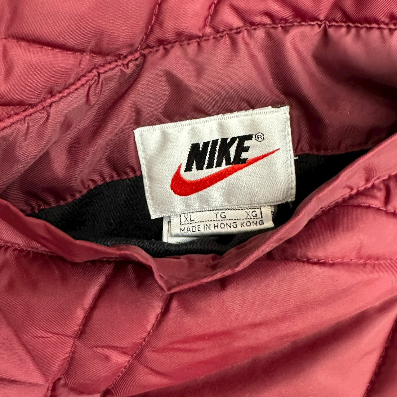 Vintage Nike Reversible Quilted Jacket Maroon/Black