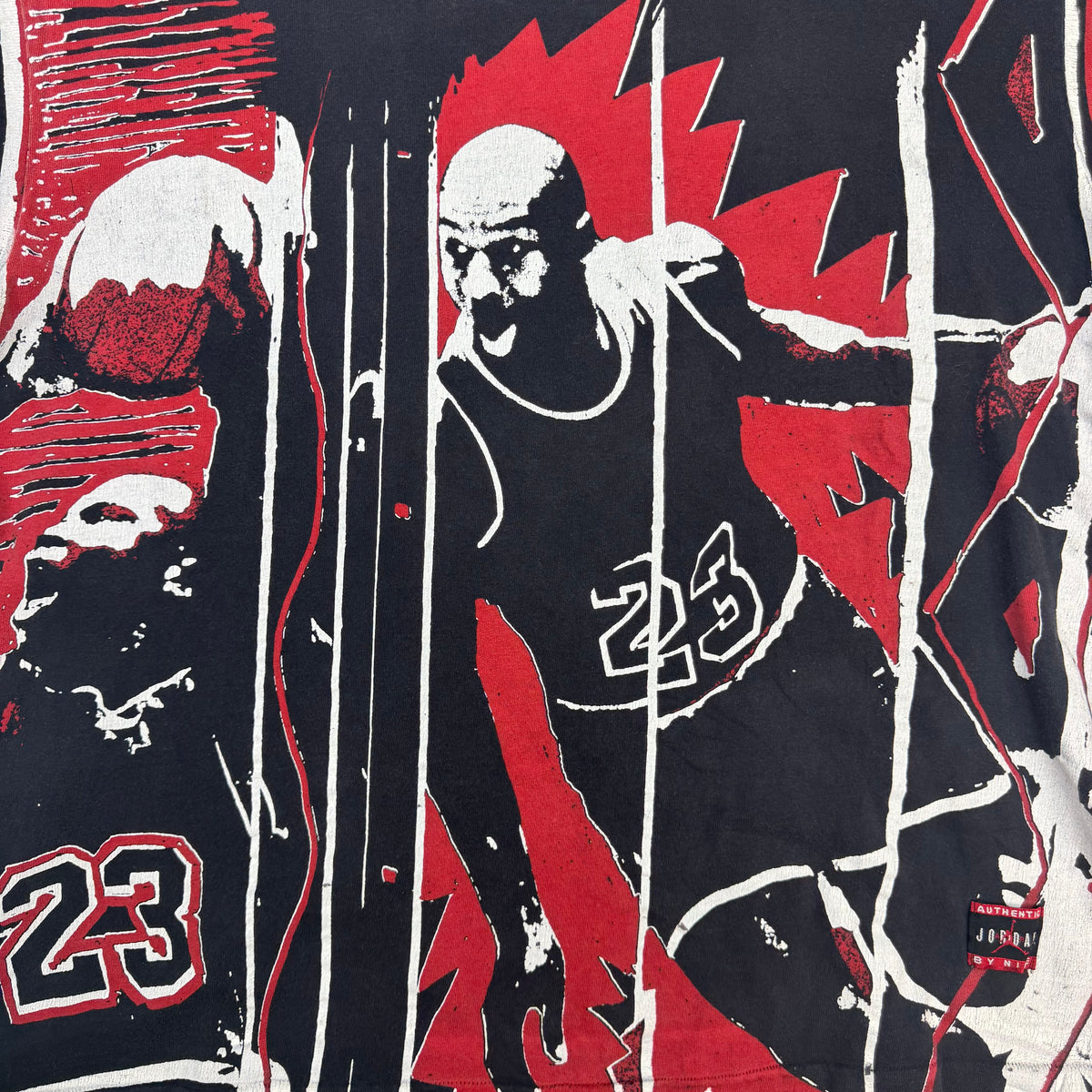 Vintage 90s Nike Michael Jordan All Over Print Tee Black