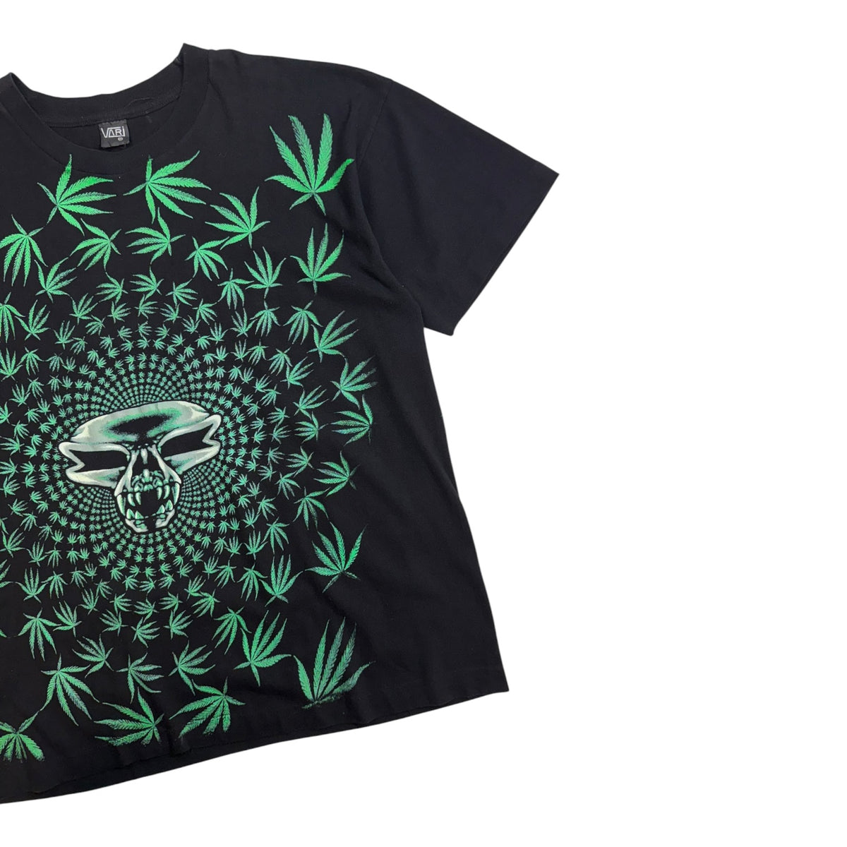 Vintage 90s Bud Weed AOP T-Shirt Black