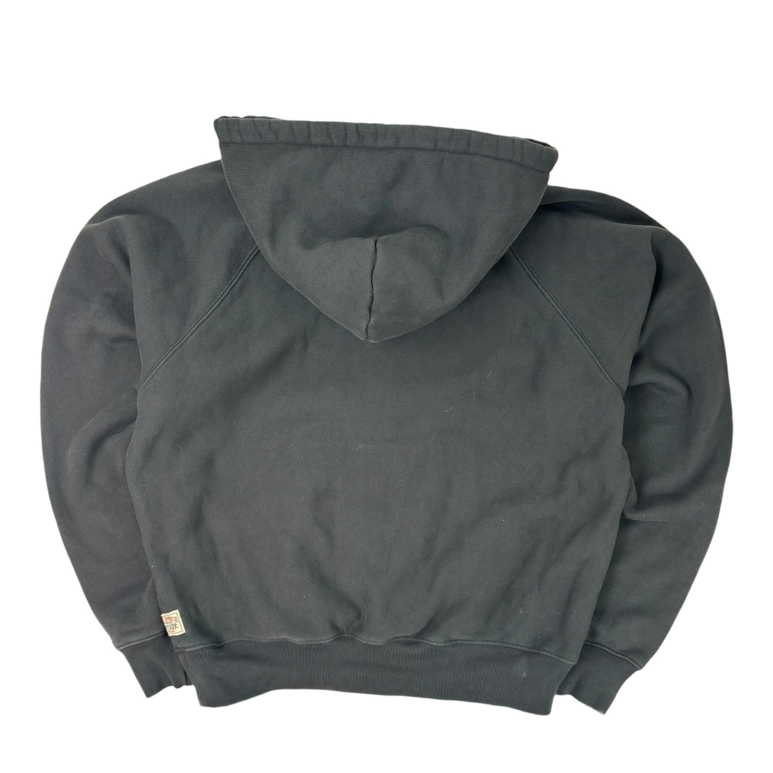 Stussy Raglan Zip-Up Hoodie Black