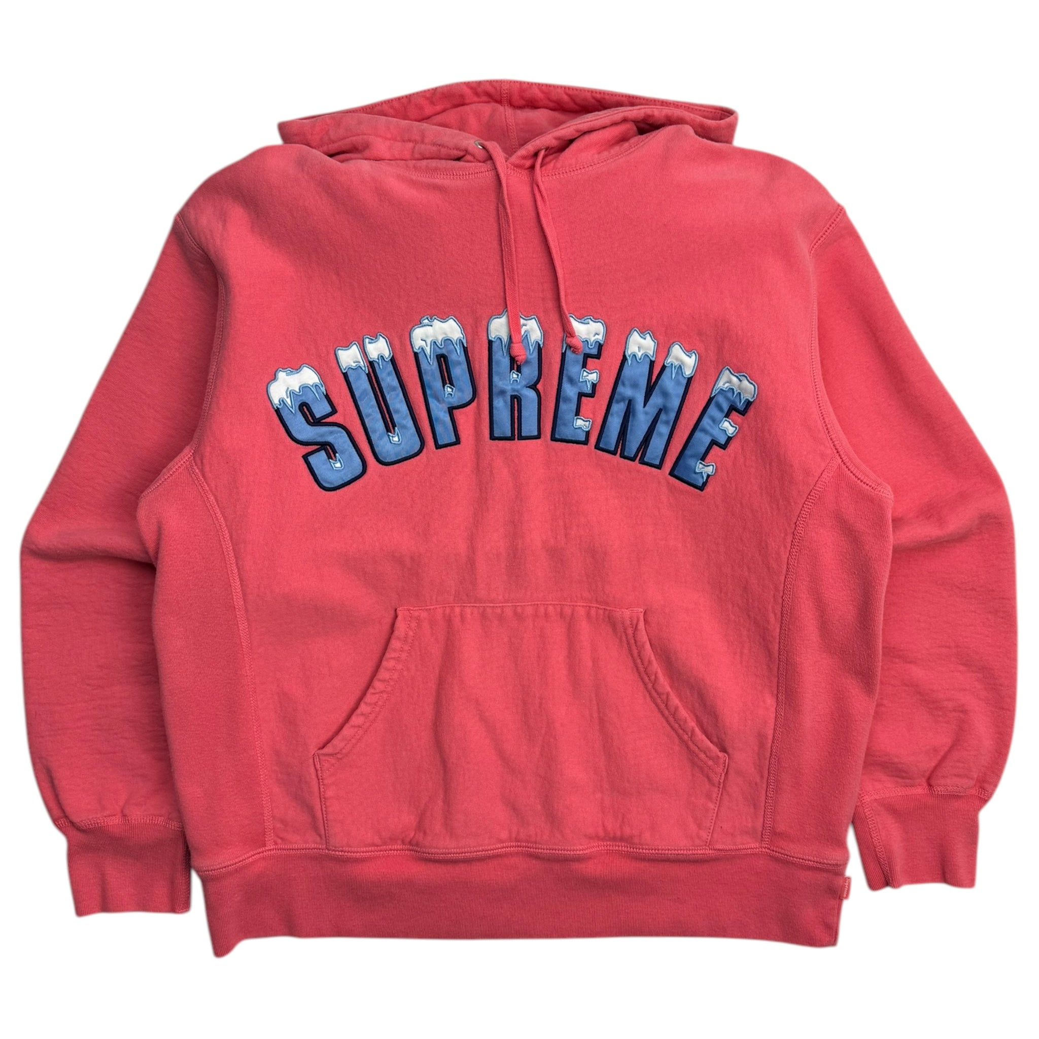 Supreme Icy Arc Hooded Sweatshirt Bright Coral