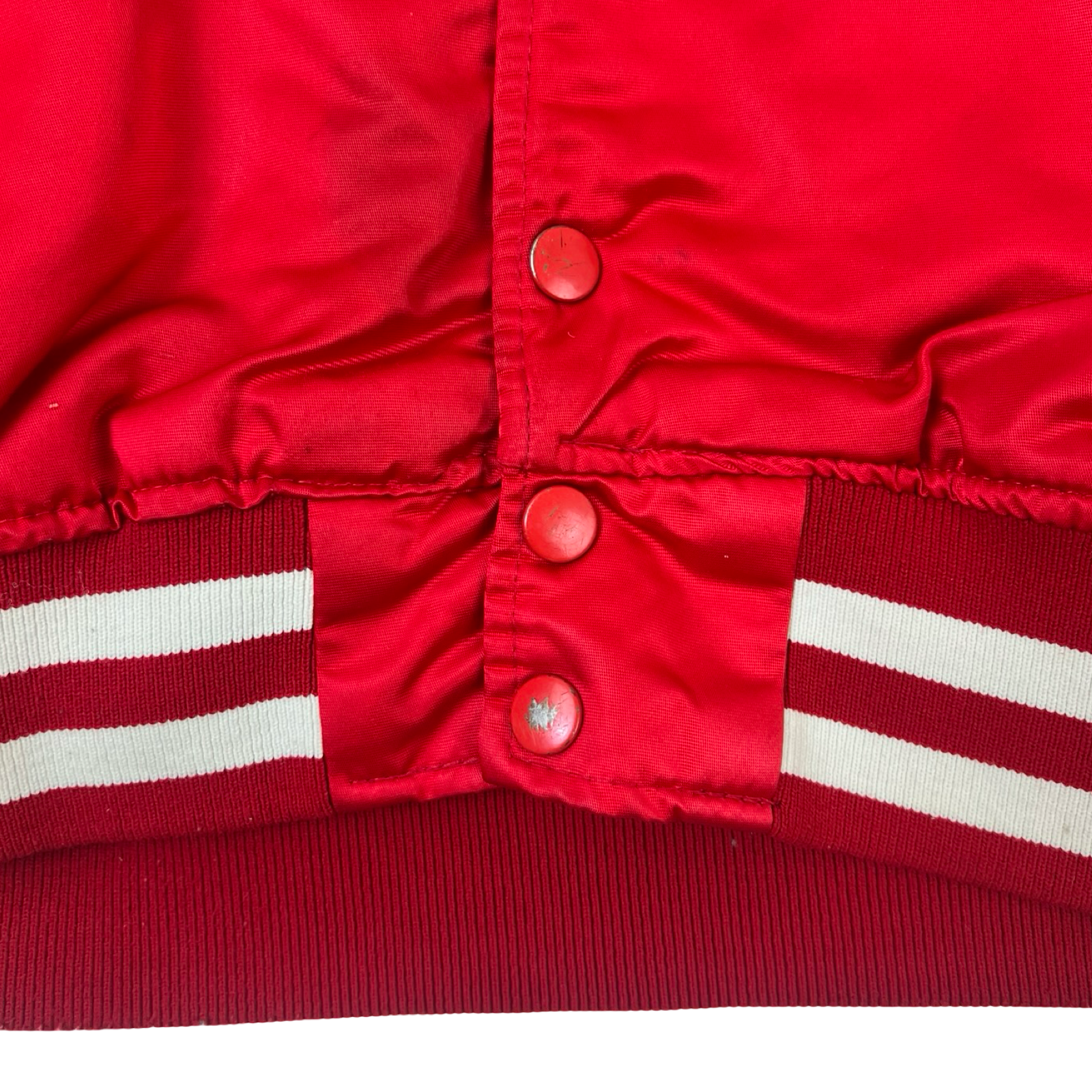 Vintage Detroit Red Wings Satin Bomber Jacket
