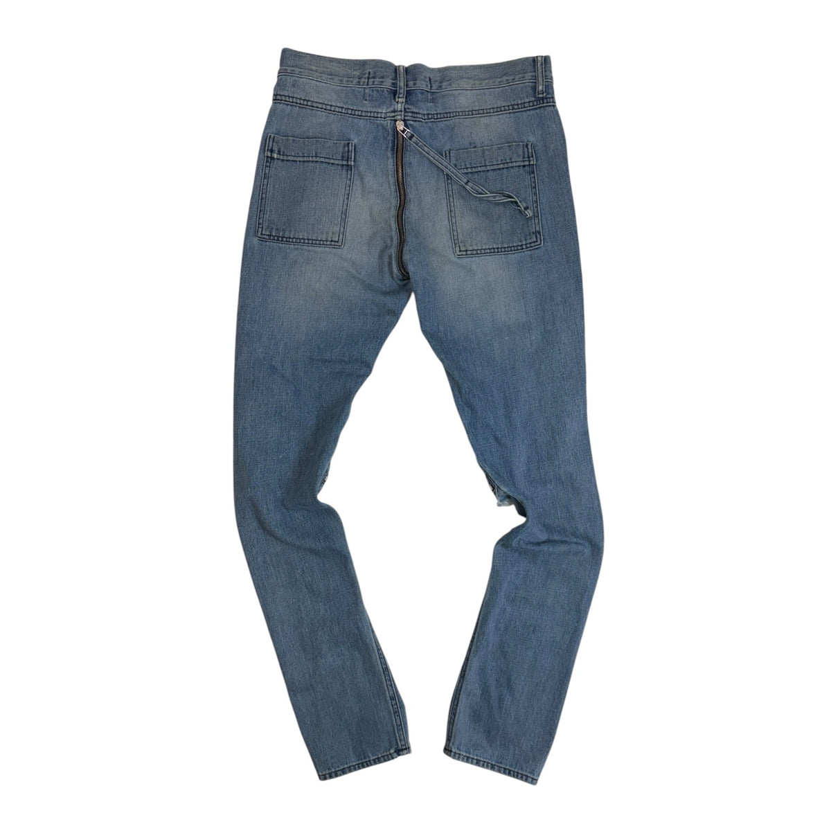 Hood By Air Shredder Zip Denim Jeans Medium Wash