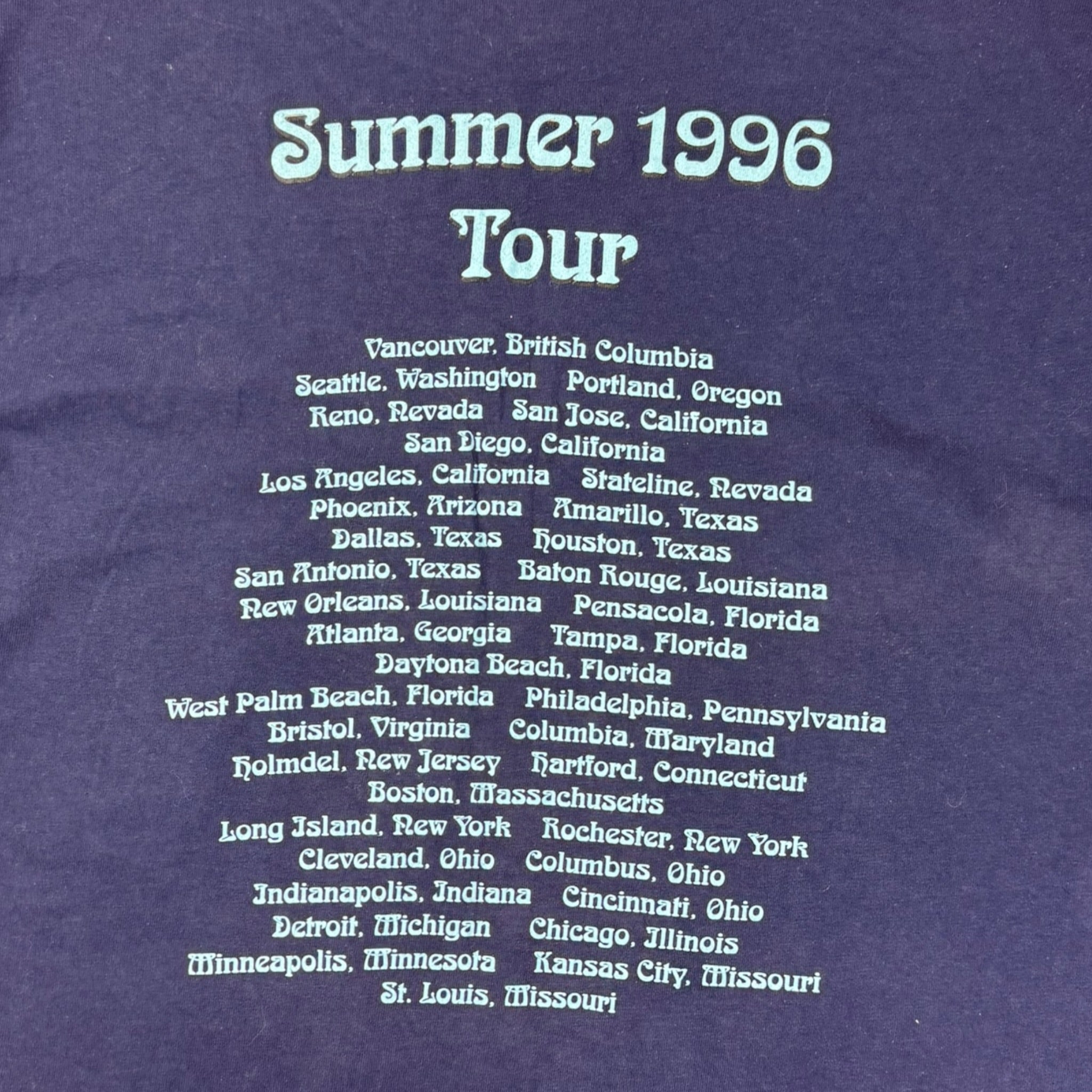 1996 The Moody Blues ‘Summer Tour’ T-Shirt