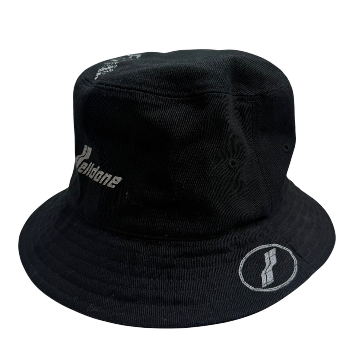 We11done Logo Stamp Bucket Hat Black