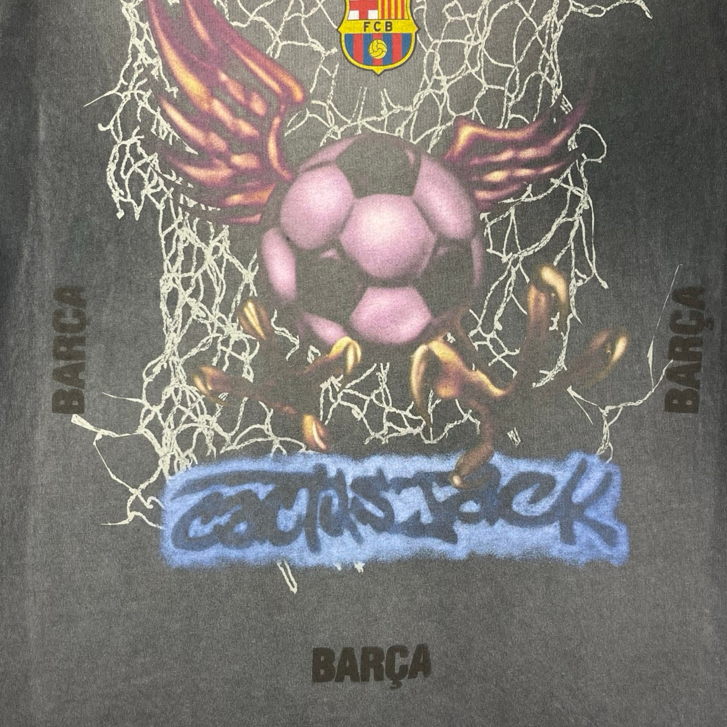 Travis Scott x FC Barcelona Washed Spray Logo T-Shirt