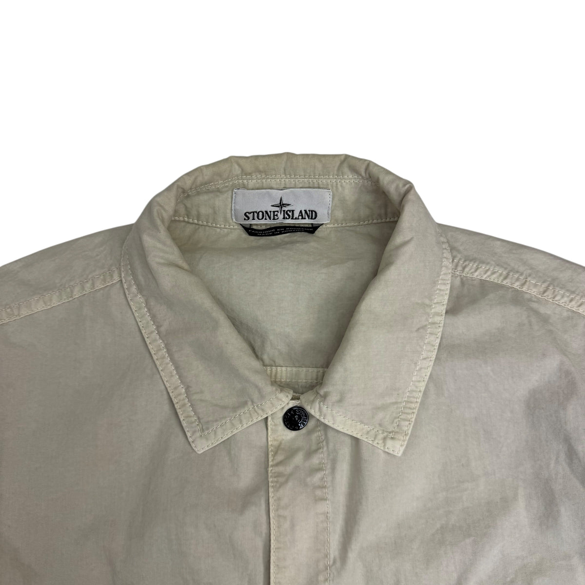 Stone Island Short Sleeve Over Shirt Beige