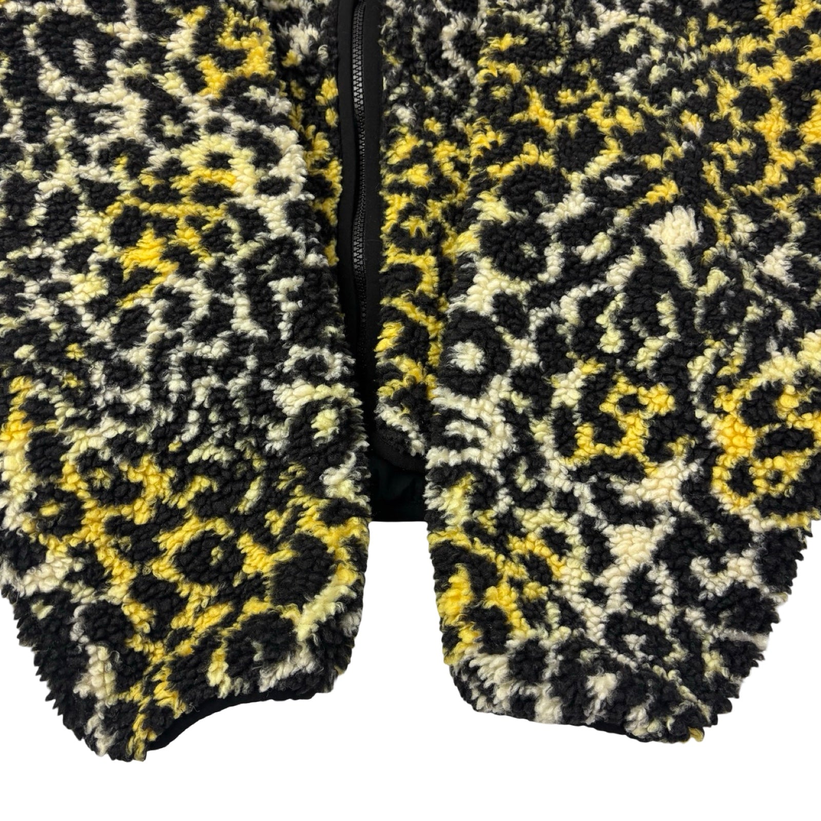 Stussy Sherpa Reversible Jacket Yellow Leopard