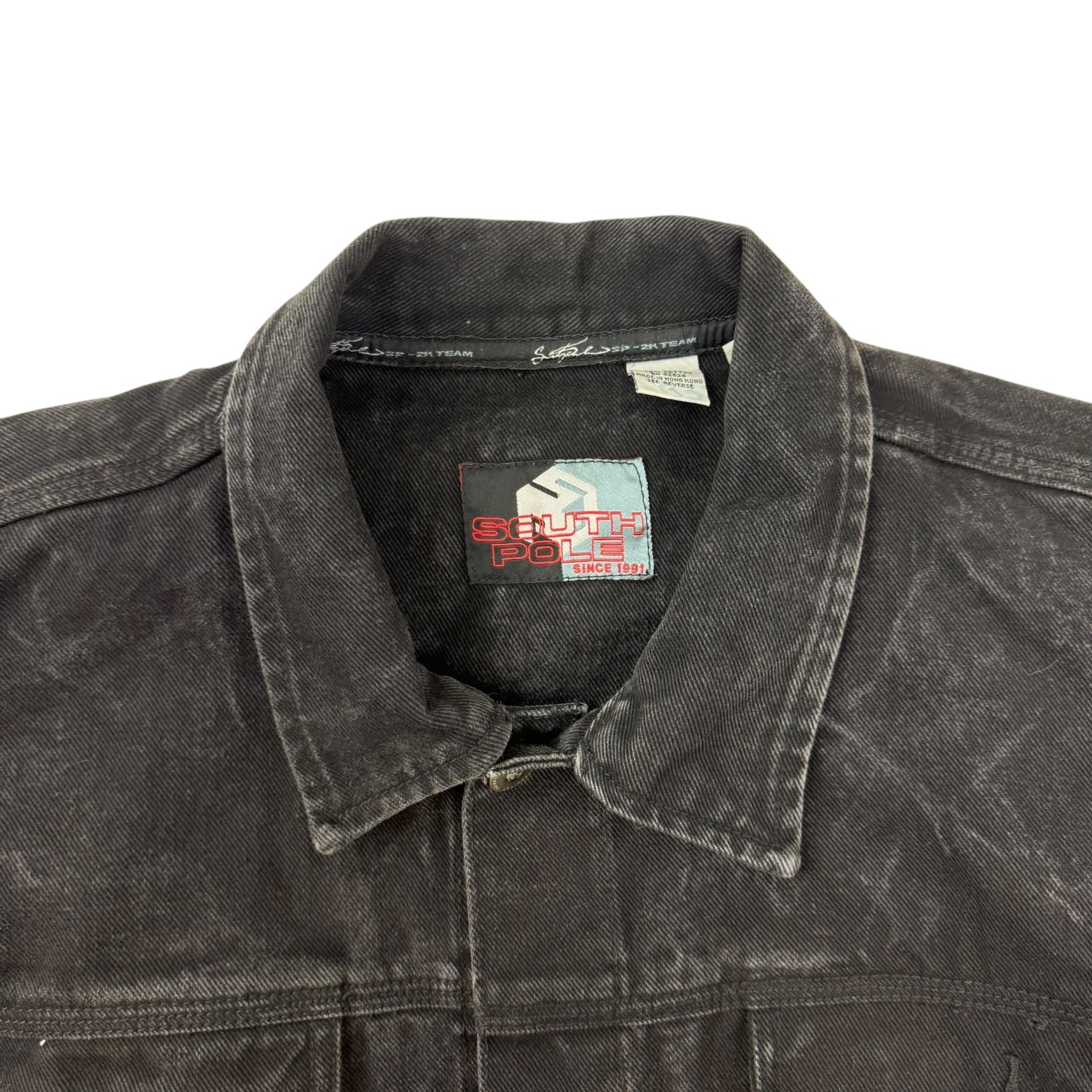 Vintage Y2K South Pole Denim Jacket Black