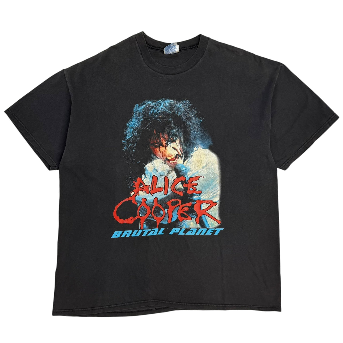 2000 Alice Cooper Brutal Planet Tour Tee Faded Black