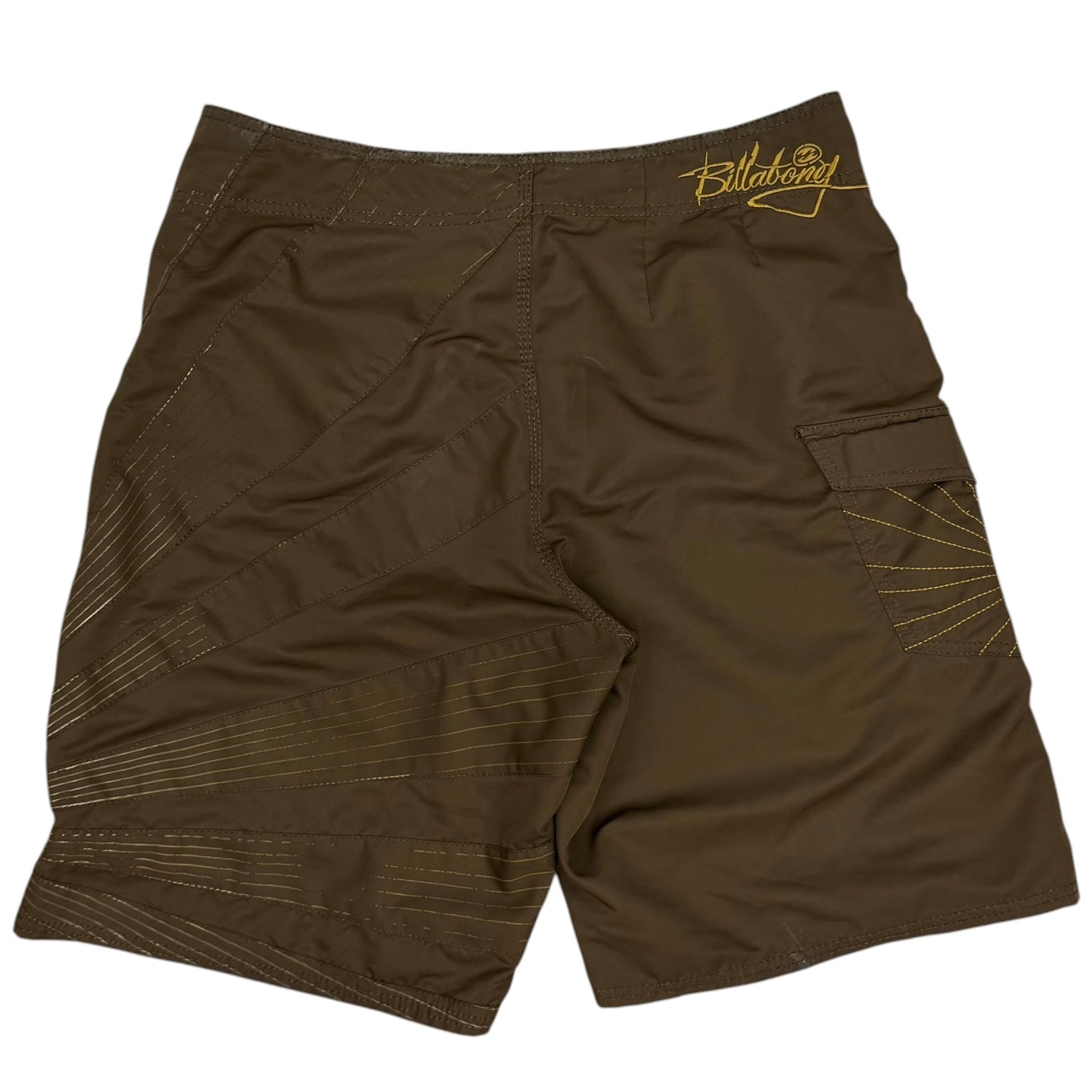 Vintage Billabong Rising Sun Board Shorts Brown