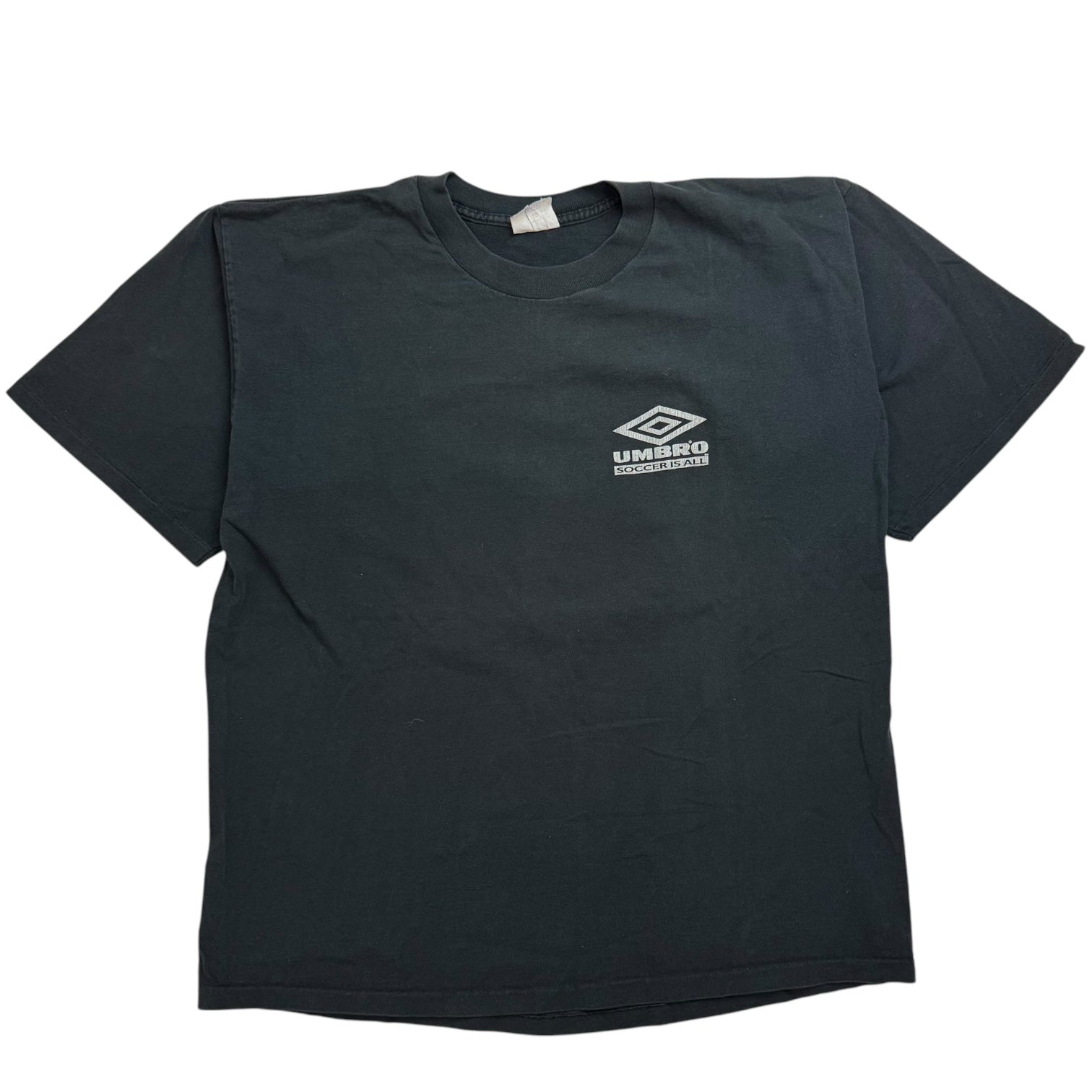 Vintage Umbro ‘Soccer Is All’ Tee Faded Black