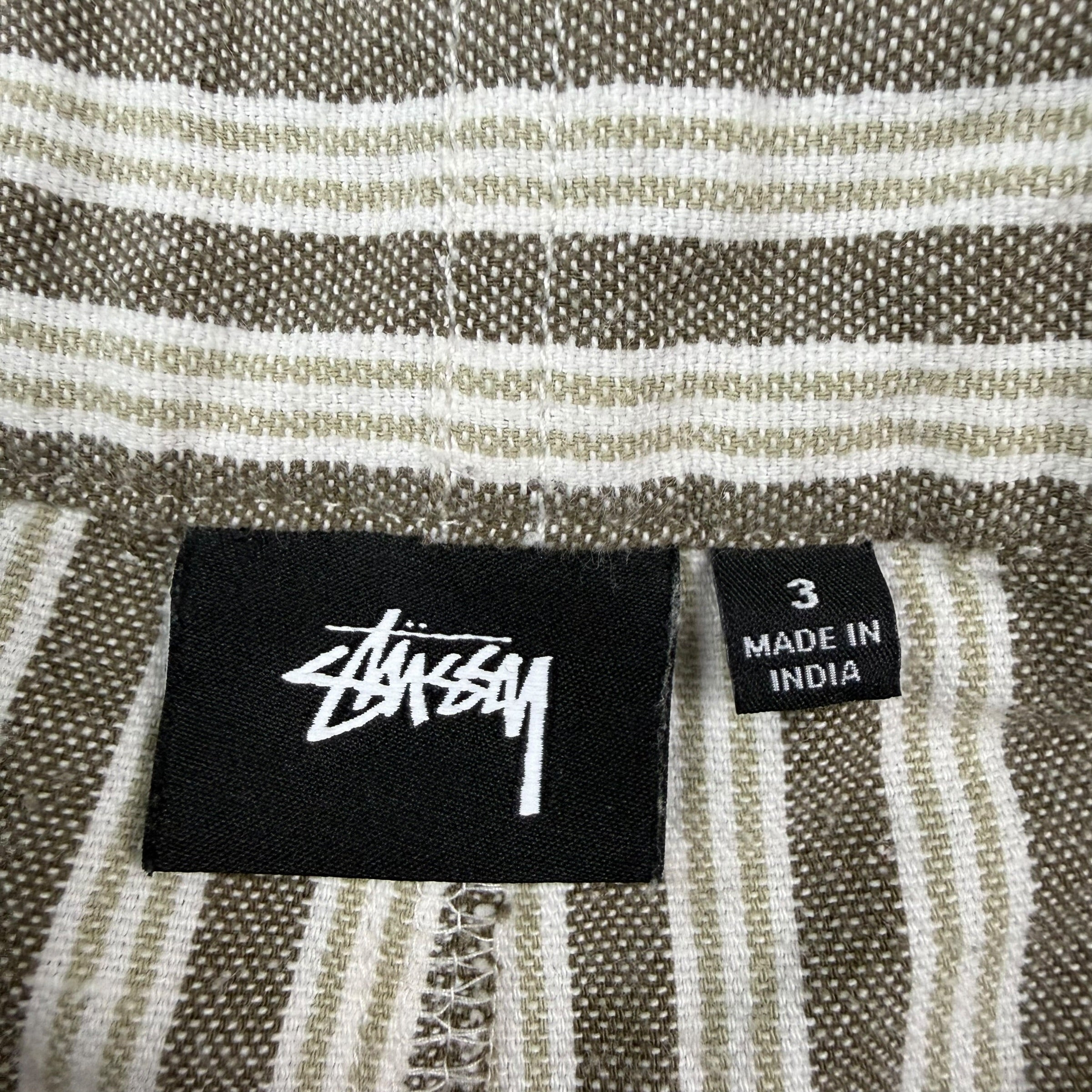 (W) Stussy Striped by Double Knee Carpenter Pants