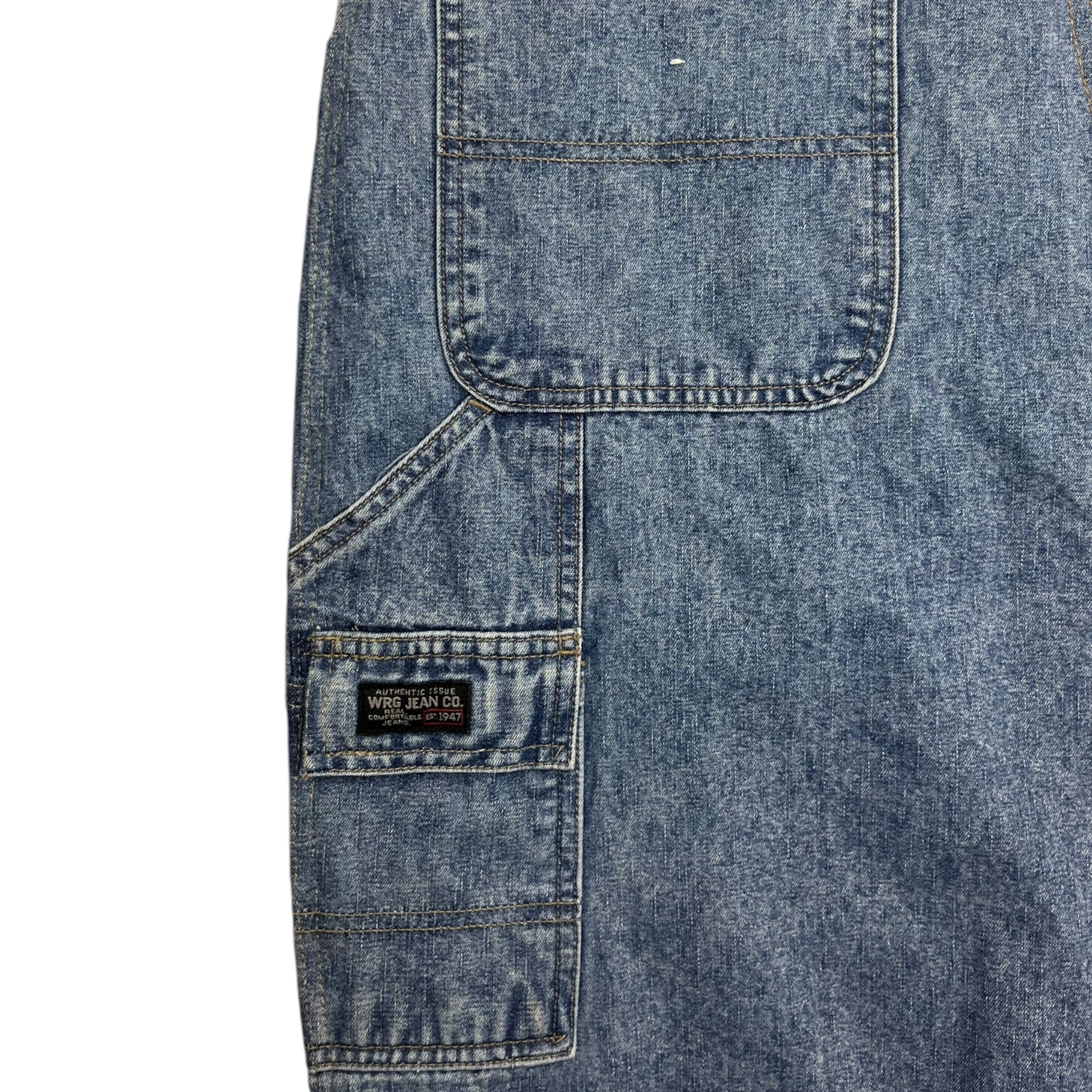 Vintage Wrangler Carpenter Pleated Jorts Mid Wash