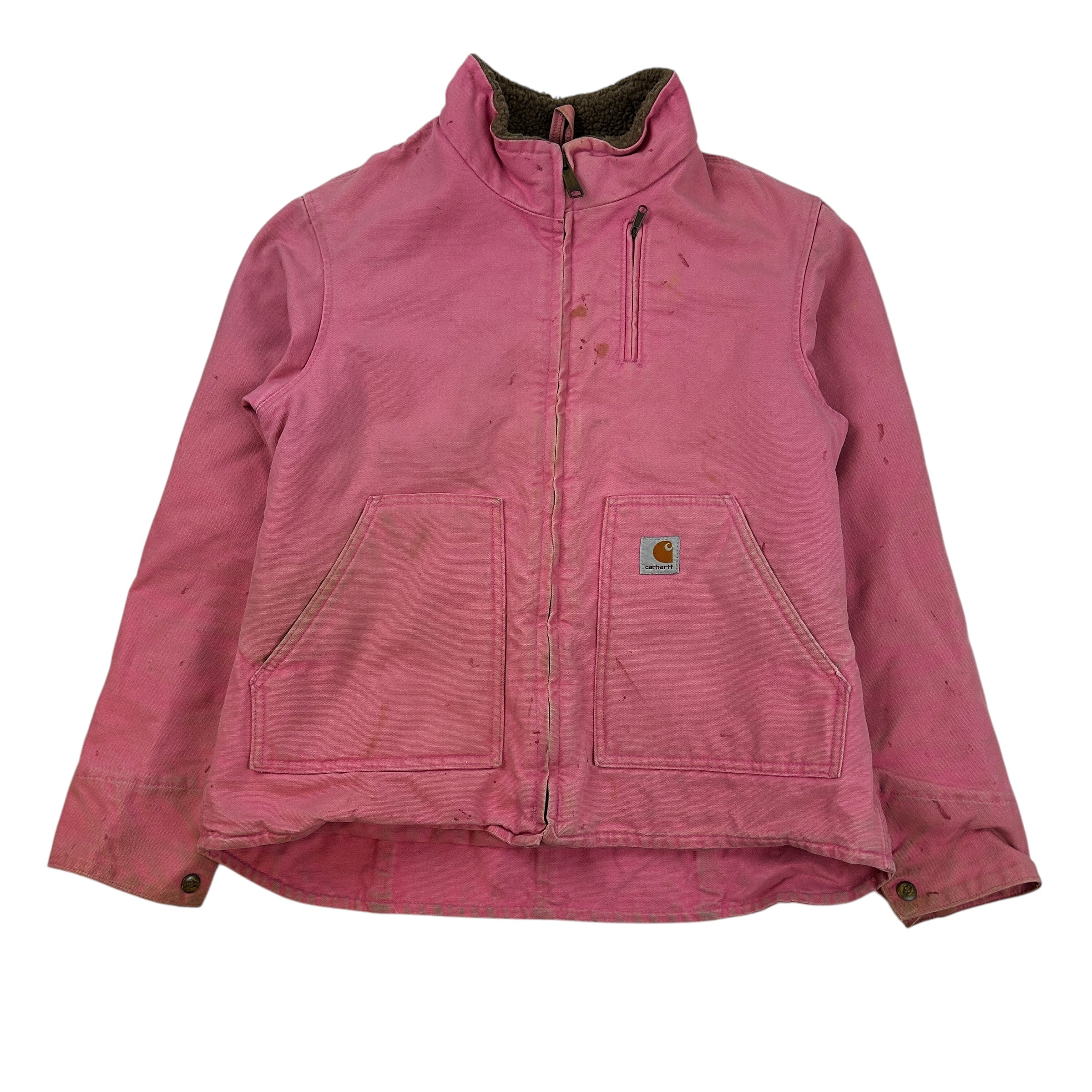 Vintage Carhartt Sherpa Lined Pink Work Jacket