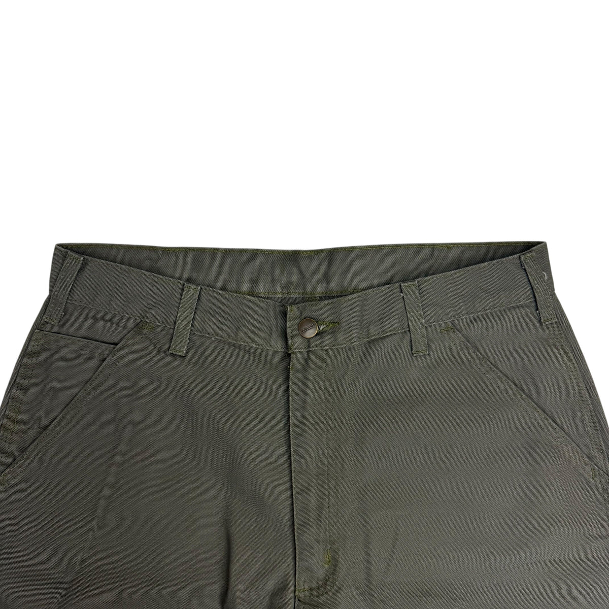 Carhartt Loose Fit Washed Duck Utility Work Pants Green
