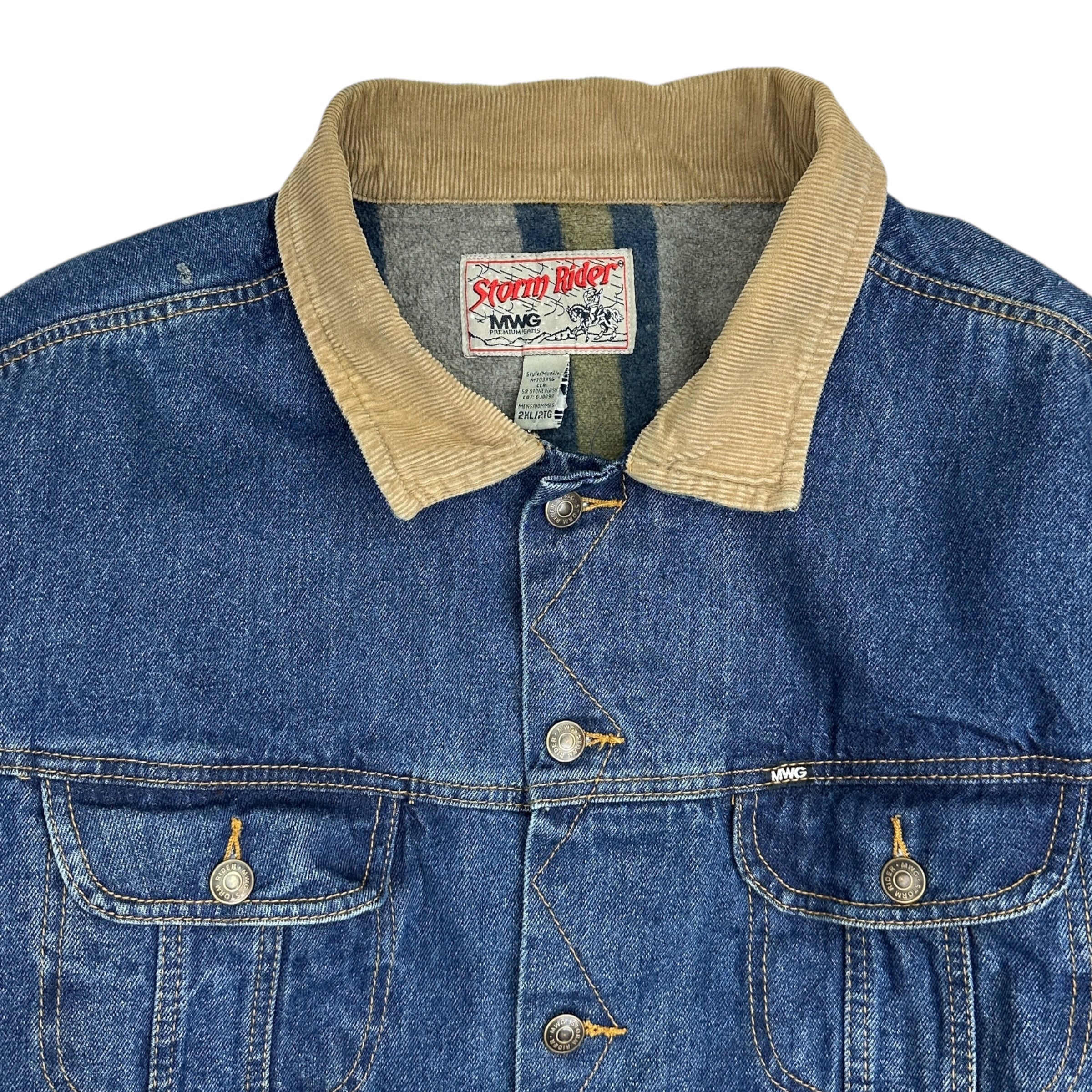 Vintage Storm Rider Blanket Lined Denim Jacket
