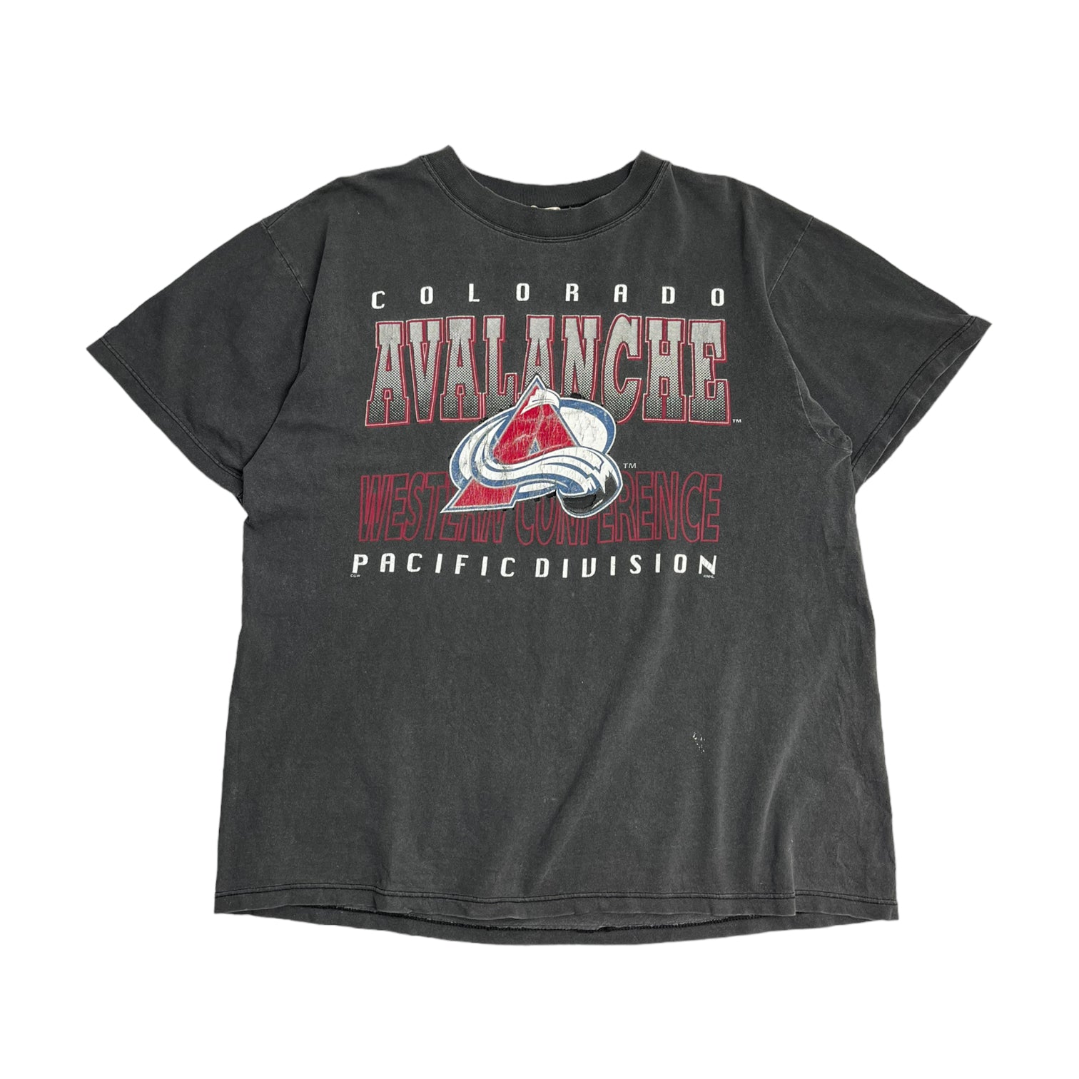 Vintage Colorado Avalanche Division Tee Black