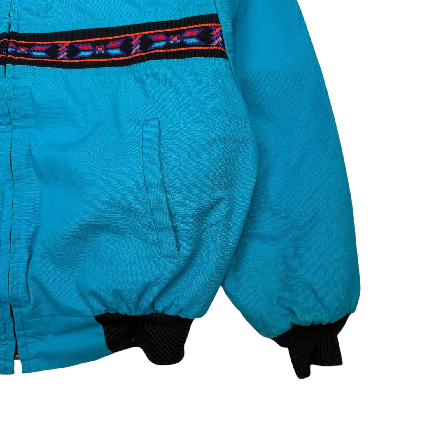 Vintage Canyon Guide Aztec Print Jacket Blue/Black