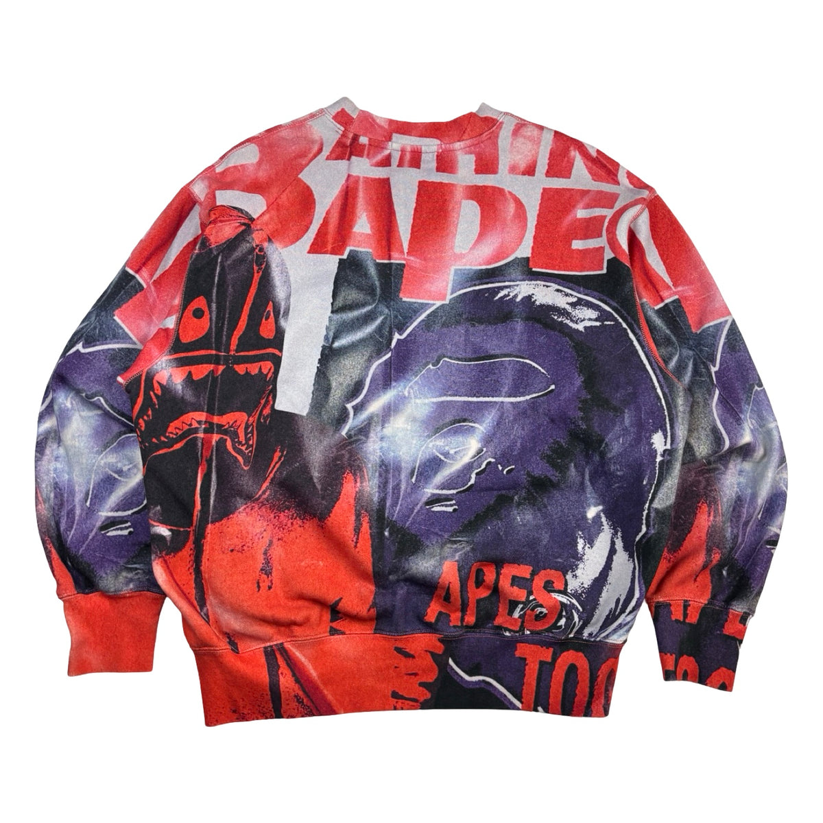 BAPE Overprint Relax Crewneck Sweatshirt